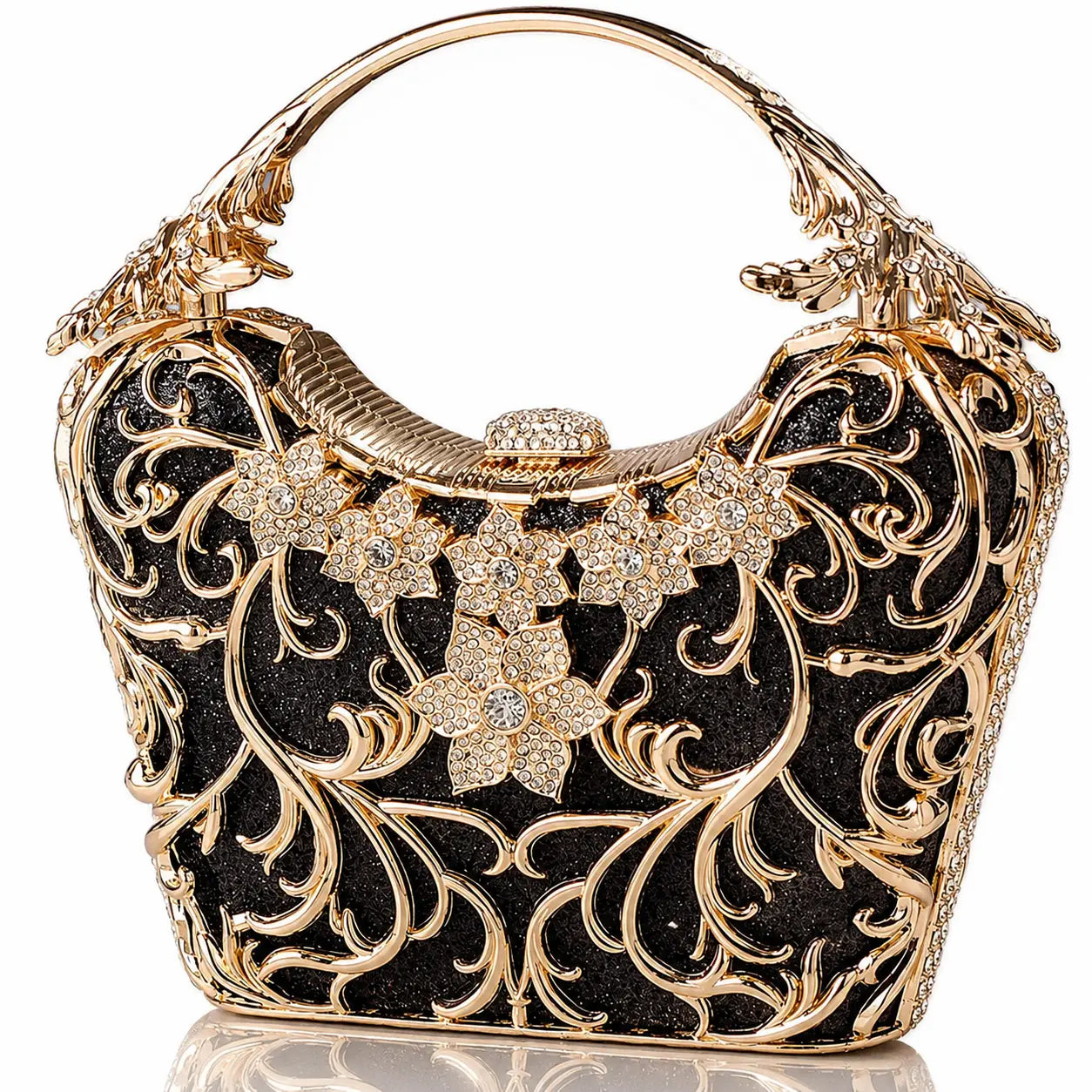 Hollow Out Party Clutch Shiny Banquet Bag Jovera Joyce