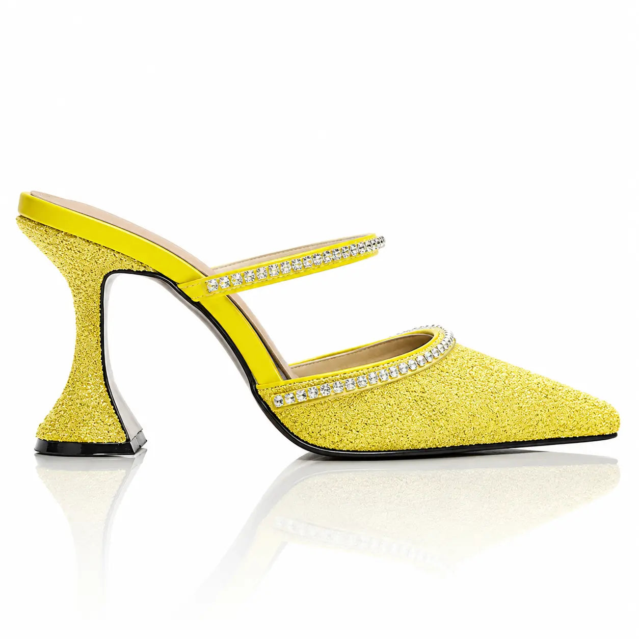 Glitter rhinestone slippers Jovera Joyce