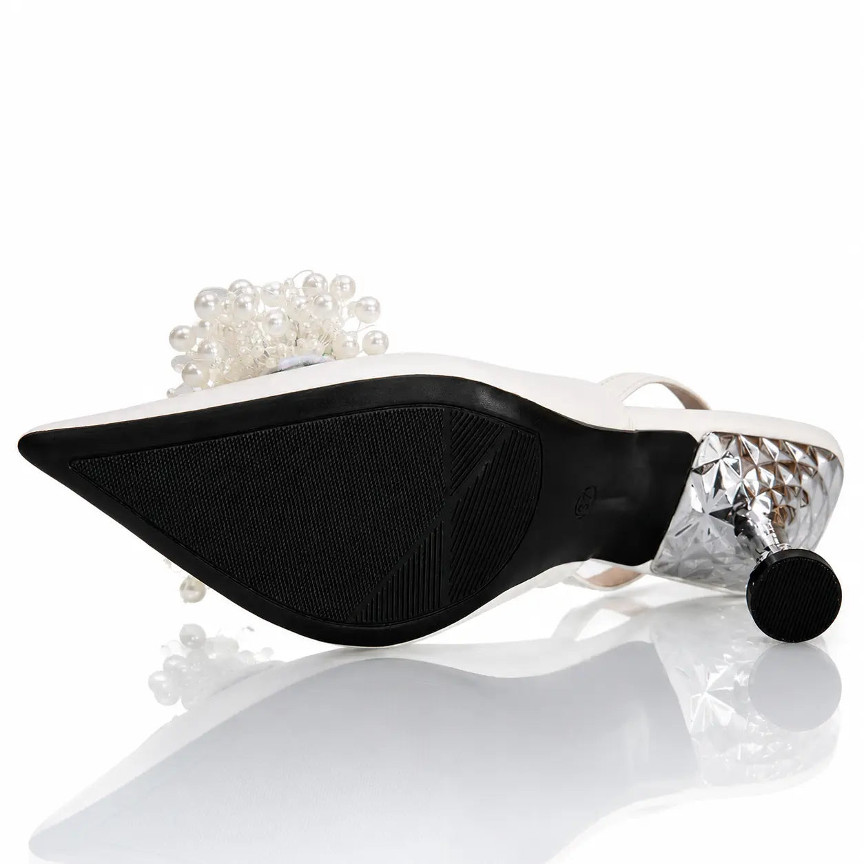 Pearl Bloom Slingback Heel Jovera Joyce