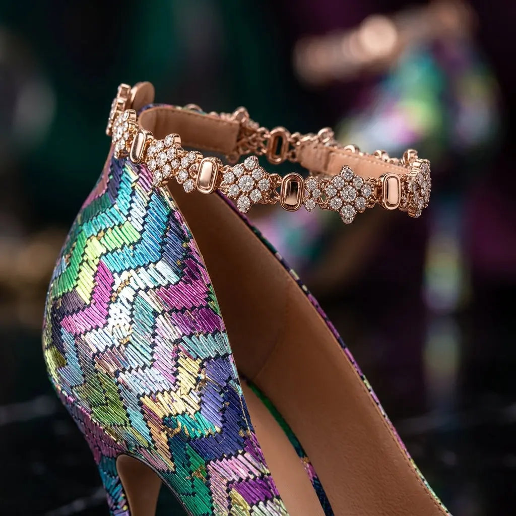 Aurora Mosaic Stiletto Heels Jovera Joyce