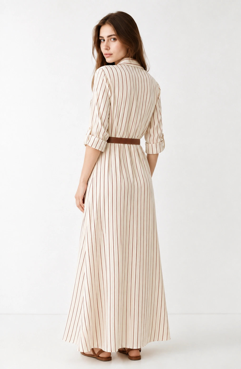 Jovera Joyce Maison Étoile Striped Elegance Dress