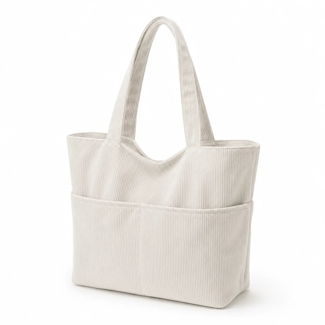 Jovera Joyce Élan Velours Sculpted Ribbed Carryall Tote