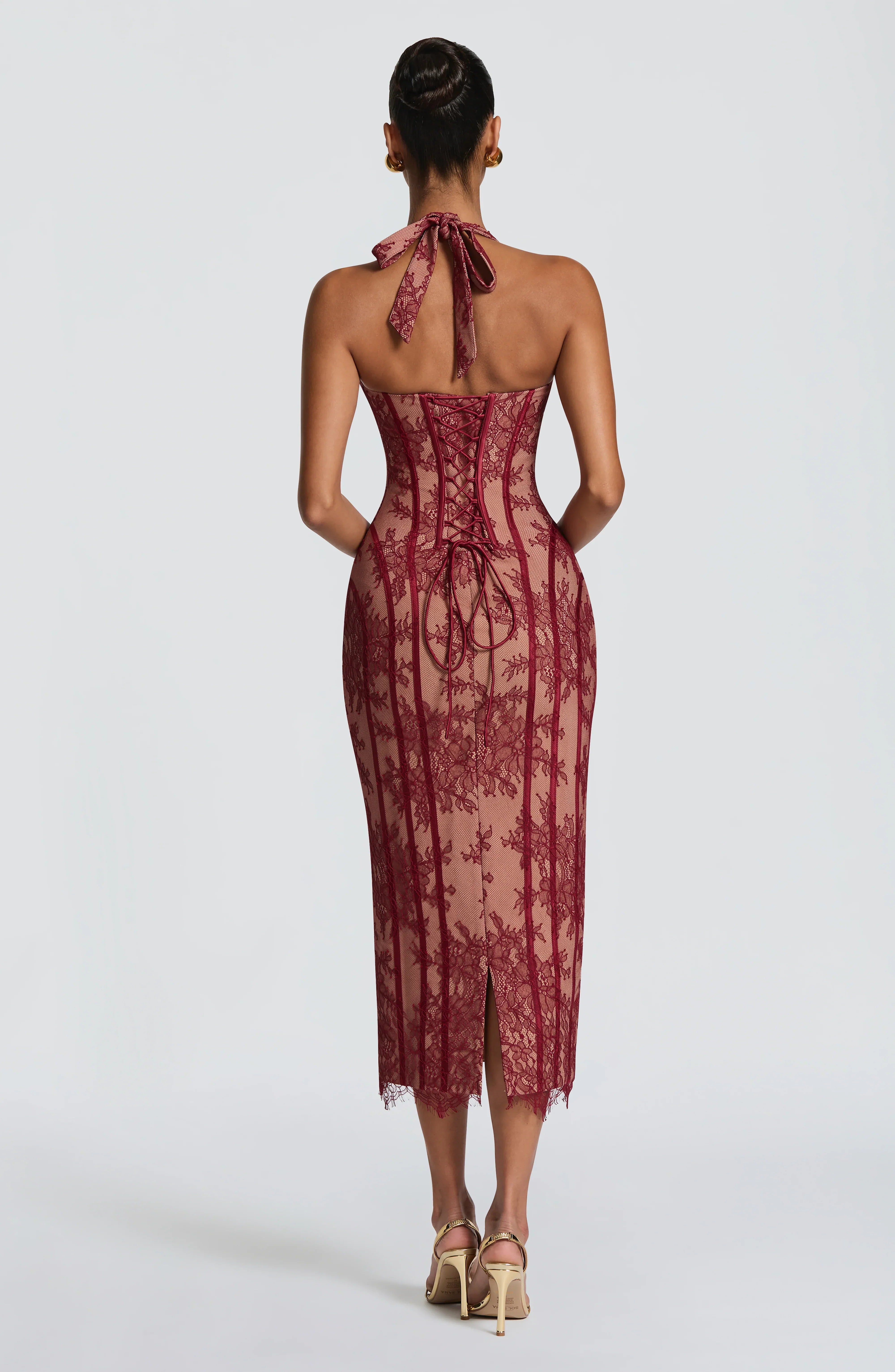 Womens Mid-length Fishtail Waist-cinching Dress Jovera Joyce