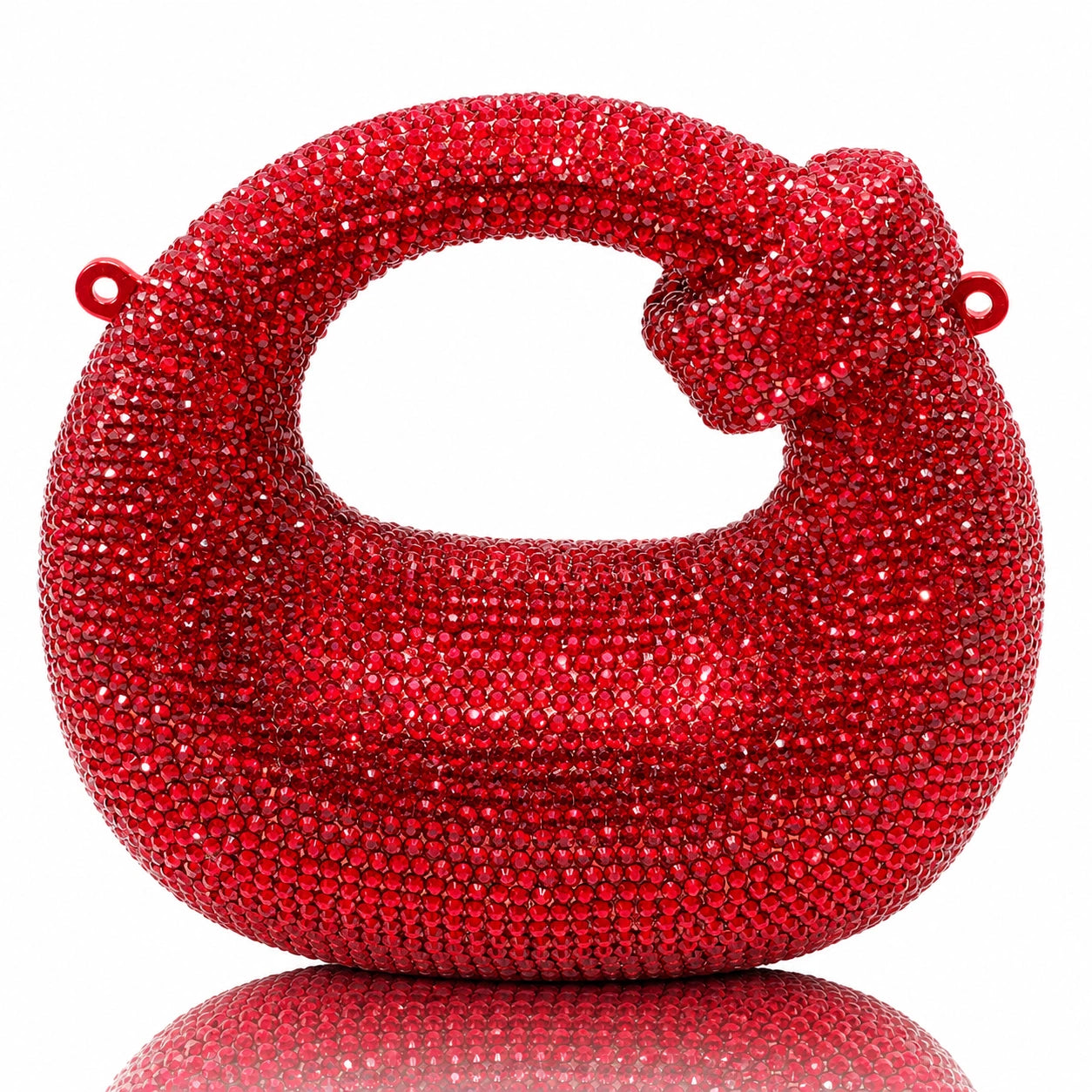 Jovera Joyce Rouge Éternelle Crystal Sculptural Handbag