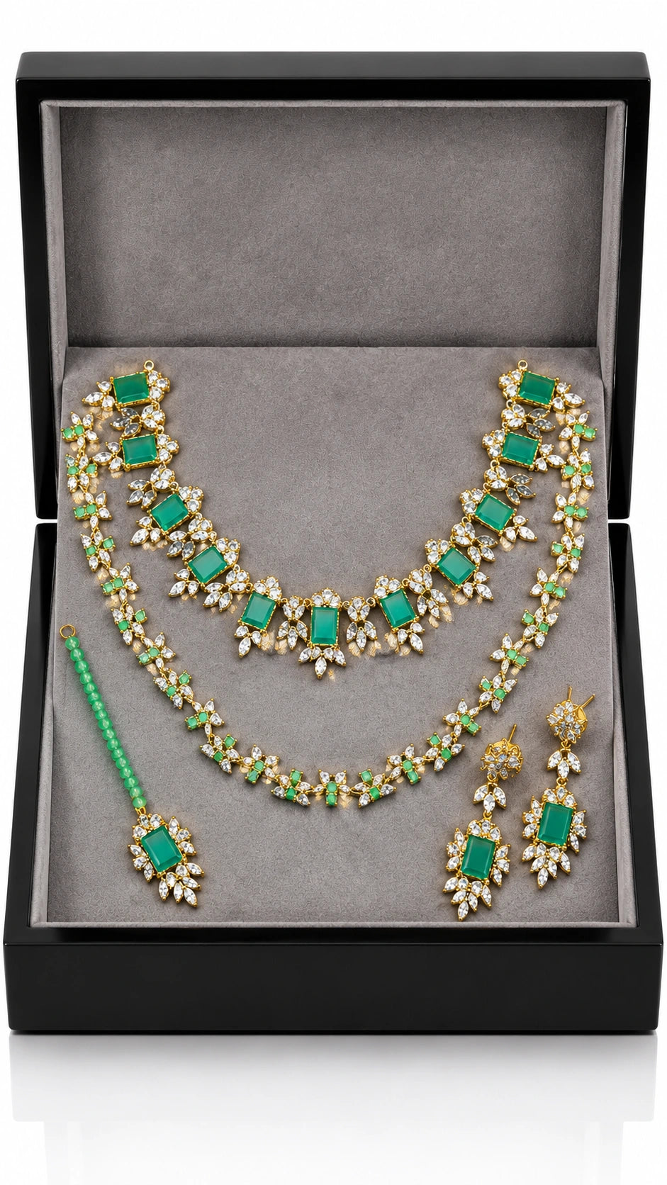 Jovera Joyce Verdant Royale Emerald Heritage Jewellery Ensemble