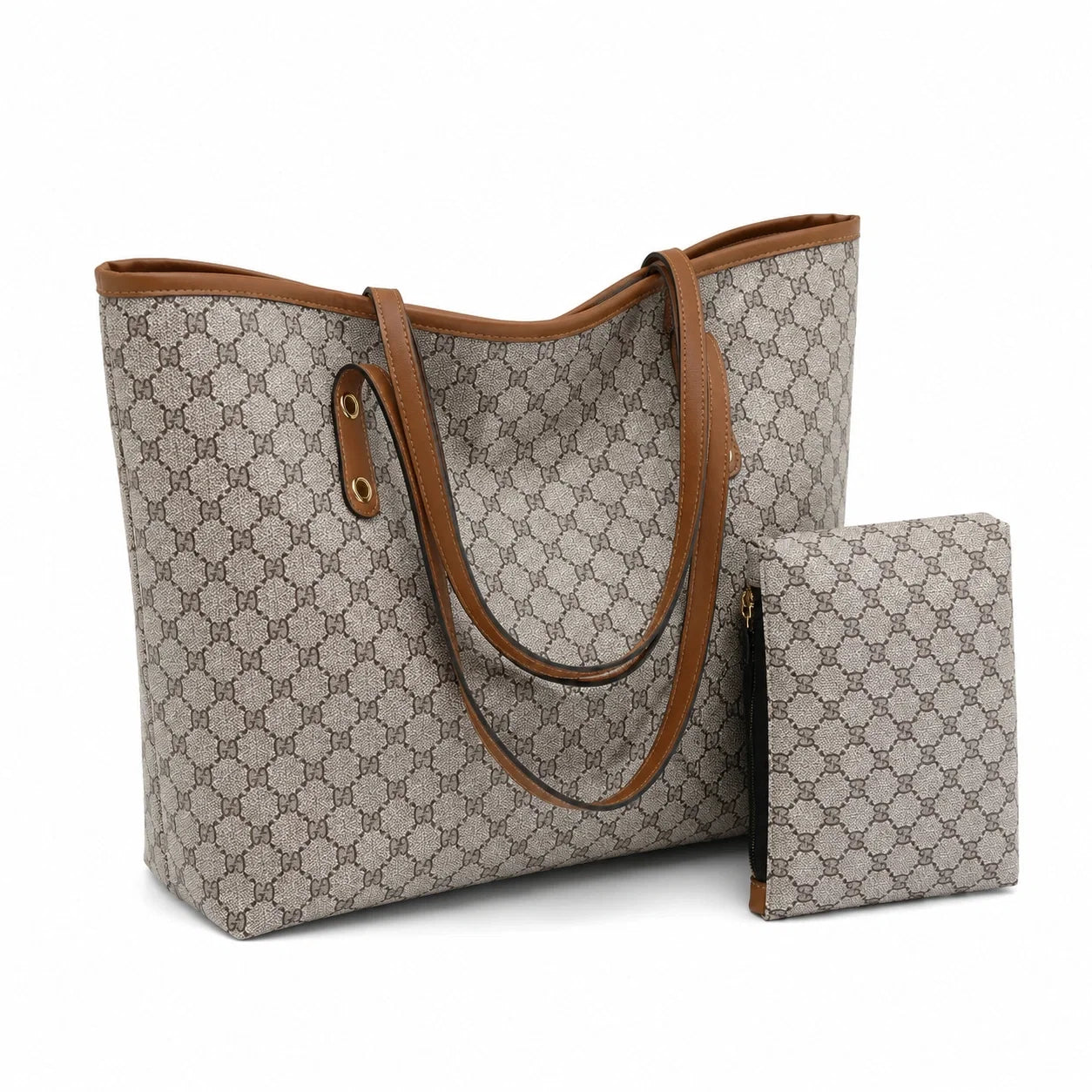 Jovera Joyce Maison Héritage 2-Piece Patterned Tote &amp; Pouch Collection