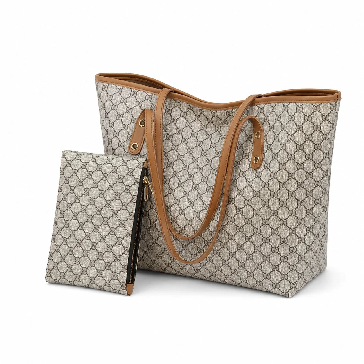 Jovera Joyce Maison Héritage 2-Piece Patterned Tote &amp; Pouch Collection