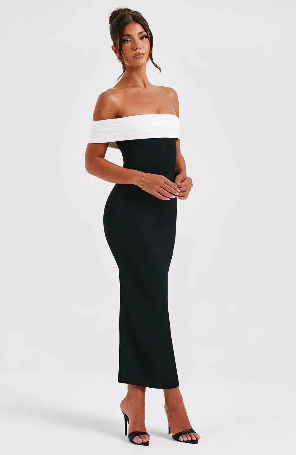 Valentina Noir Midi Dress - Jovera Joyce