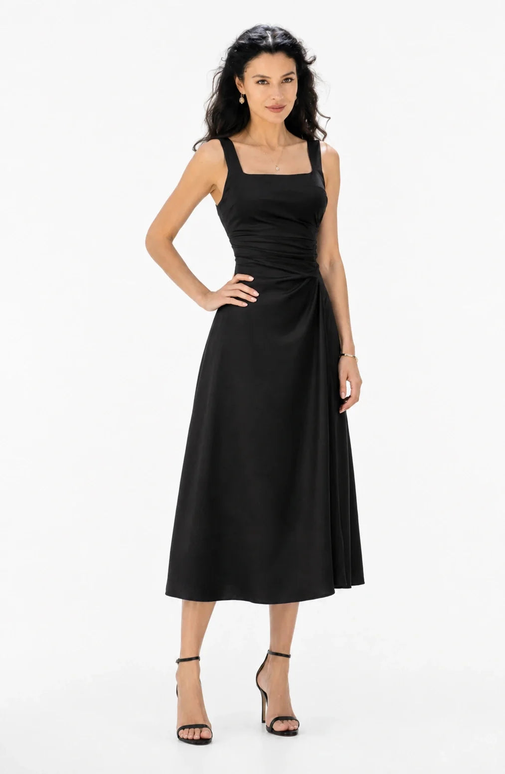 Jovera Joyce Élan Noir & Ivoire Midi Dress