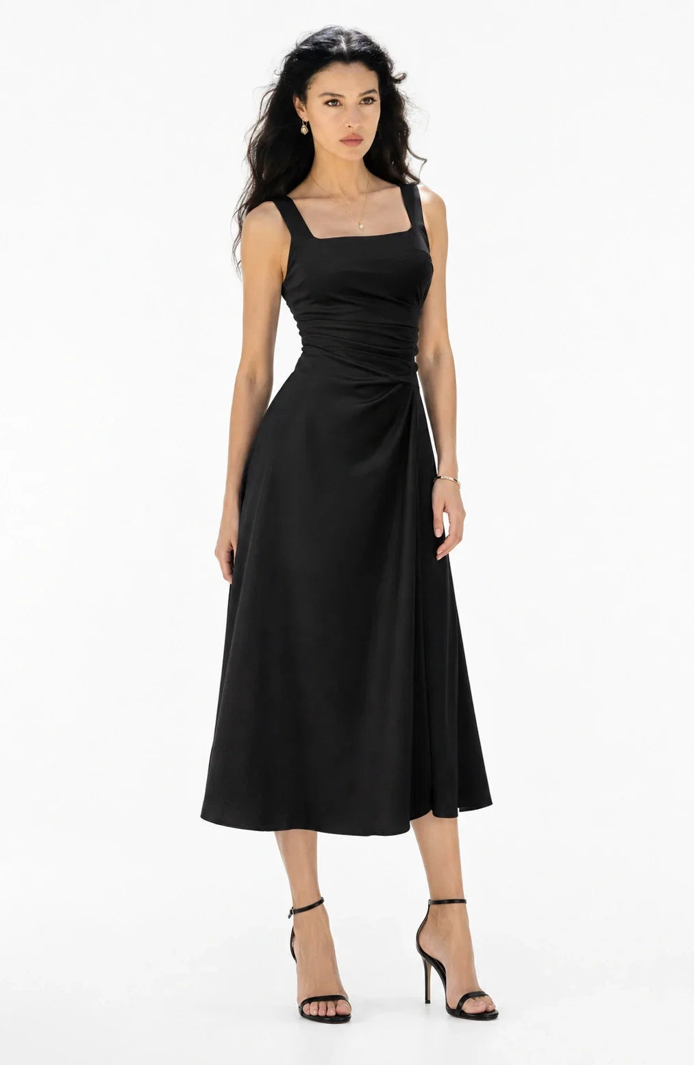 Jovera Joyce Élan Noir & Ivoire Midi Dress