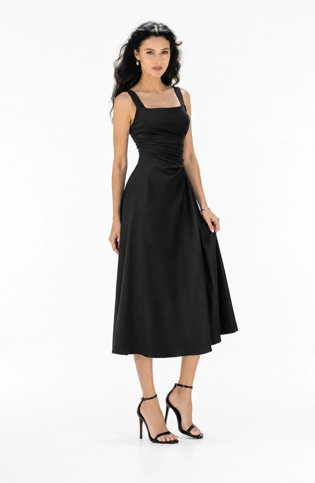Jovera Joyce Élan Noir & Ivoire Midi Dress