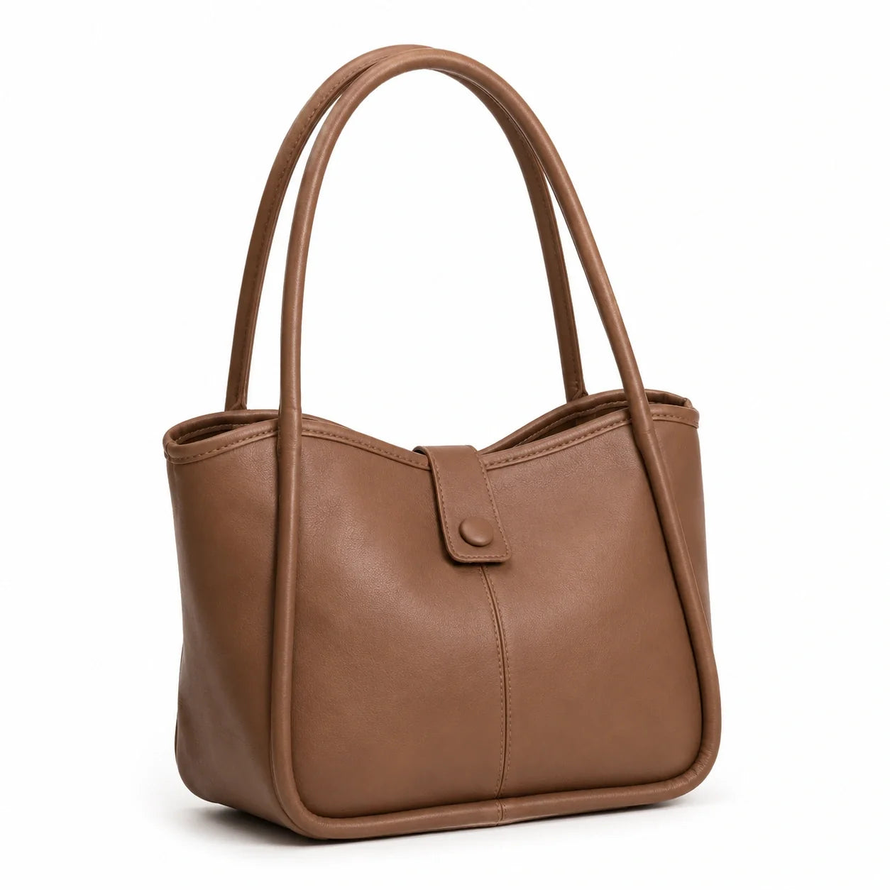 Jovera Joyce Maison Élan Maillard Leather Sculpted Shoulder Tote