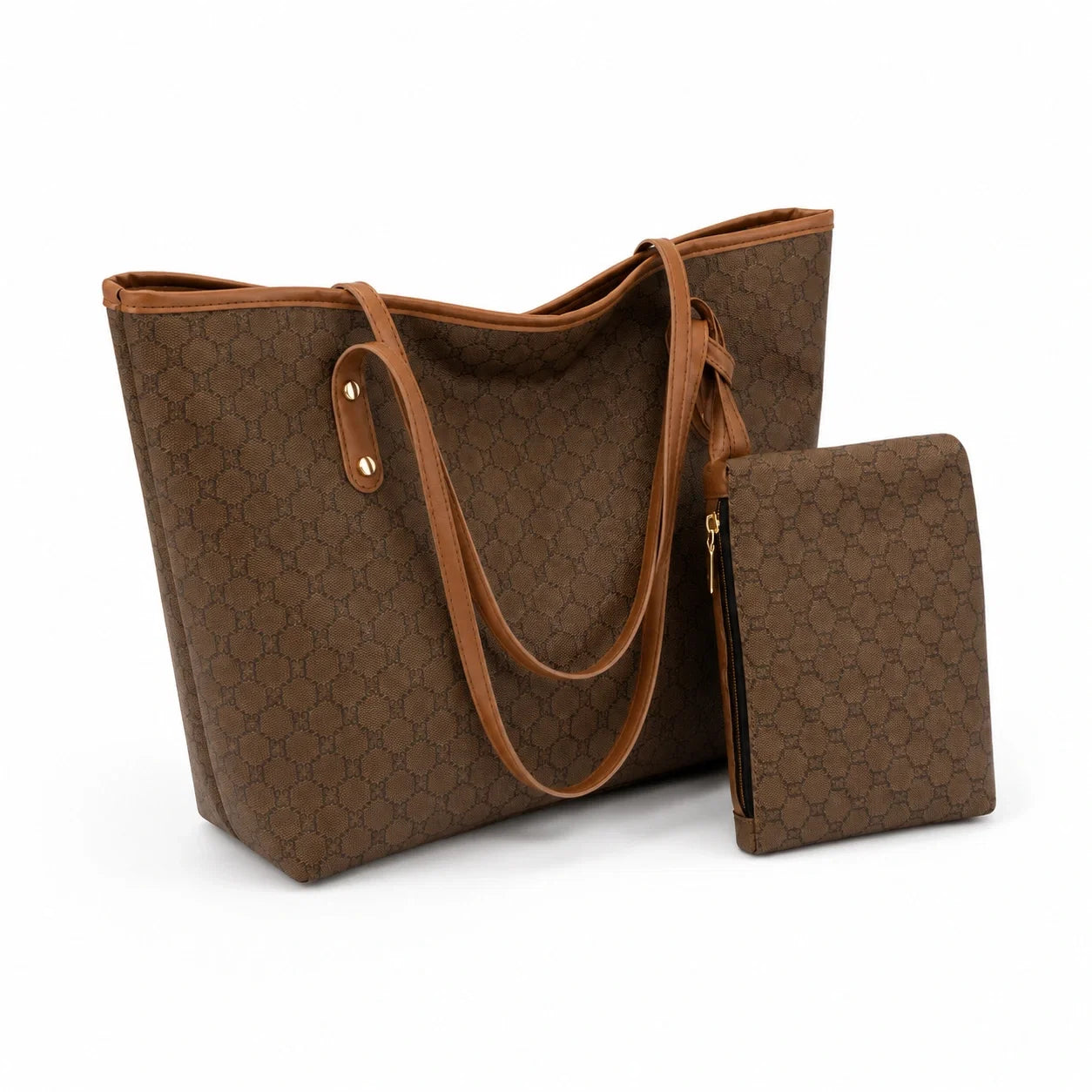 Jovera Joyce Maison Héritage 2-Piece Patterned Tote &amp; Pouch Collection