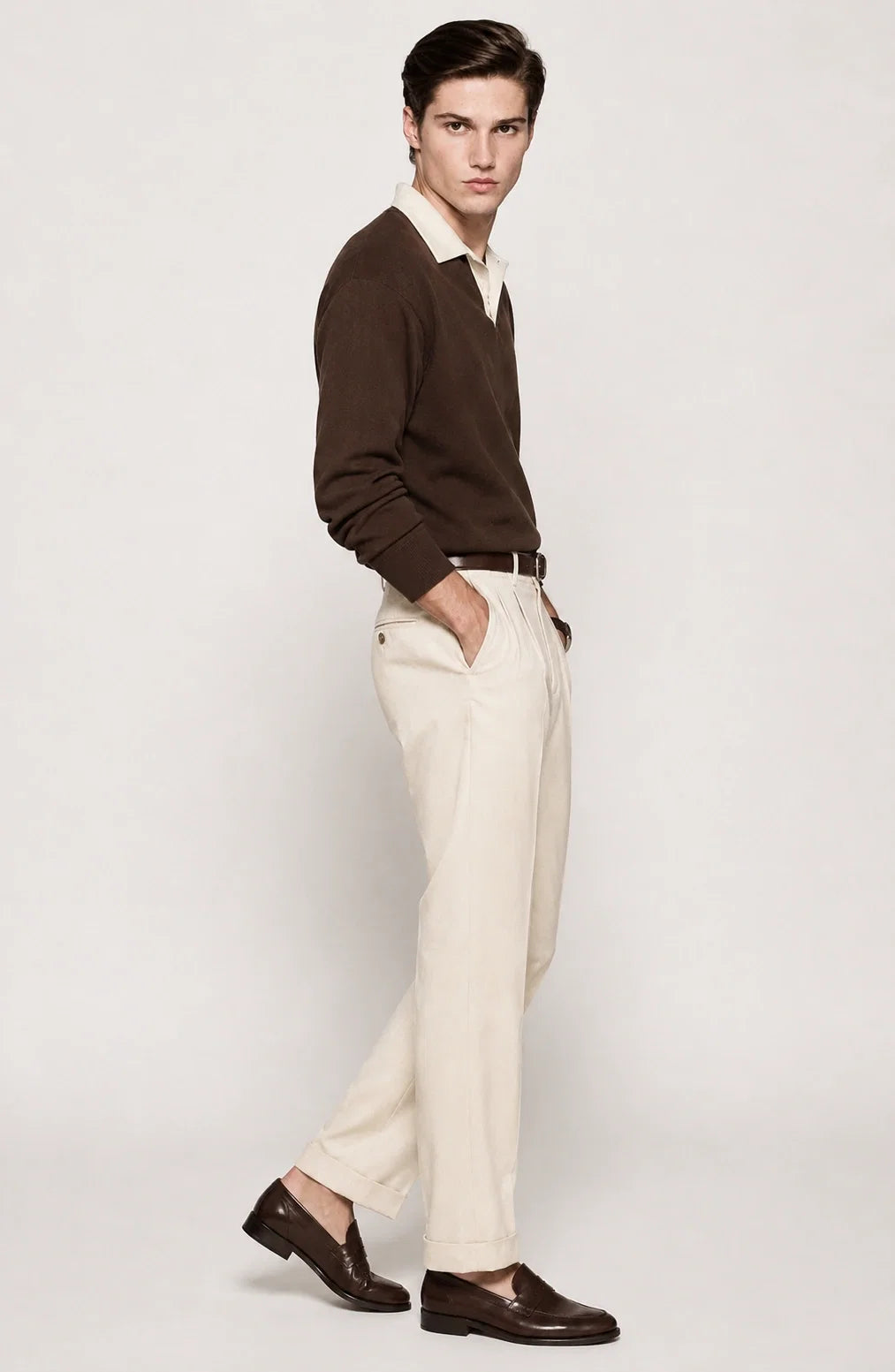 Jovera Joyce Montclair Contrast-Collar Knit Polo