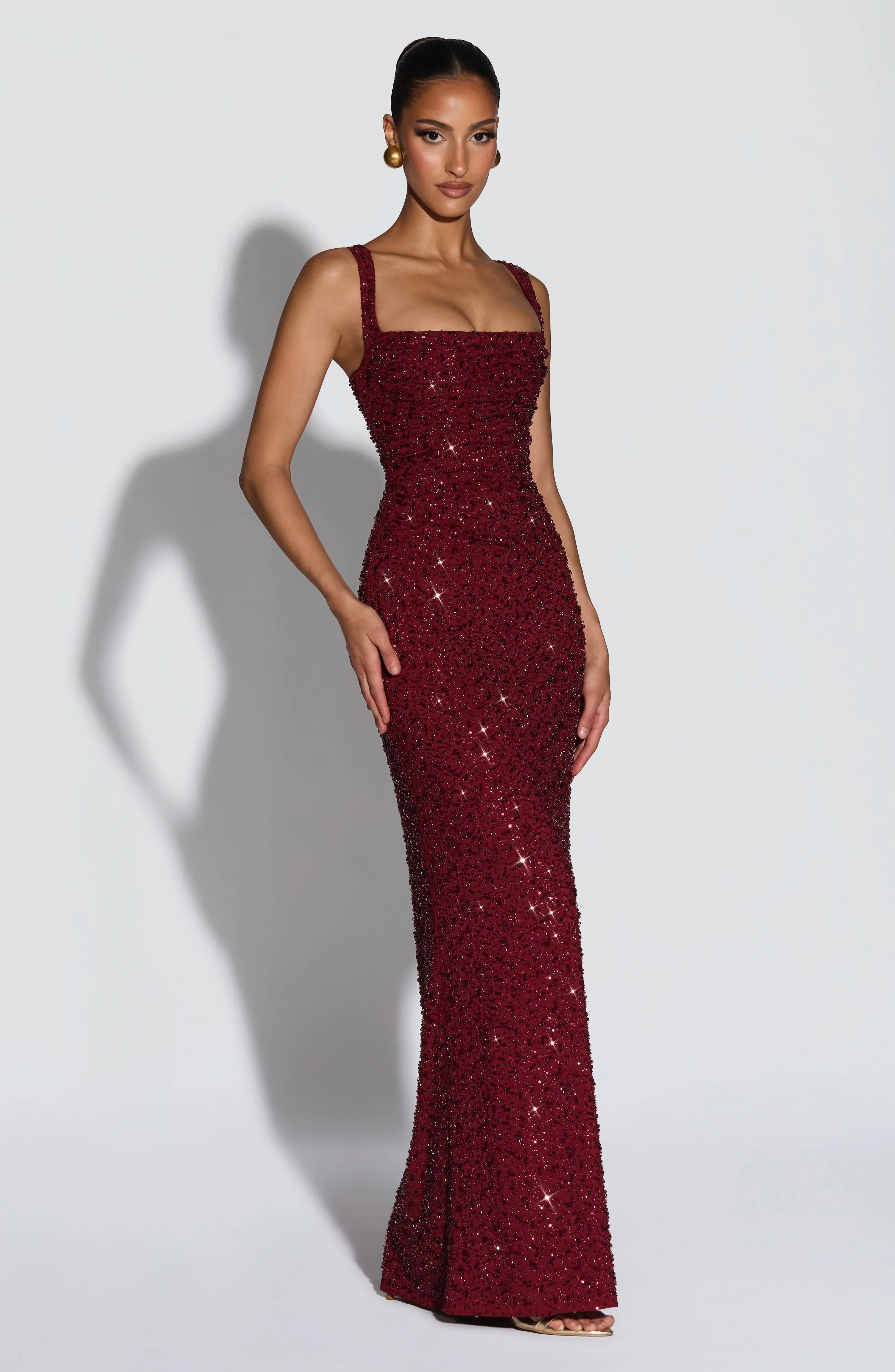 Womens Sequin-decorated Figure-hugging Fashionable Dress Jovera Joyce