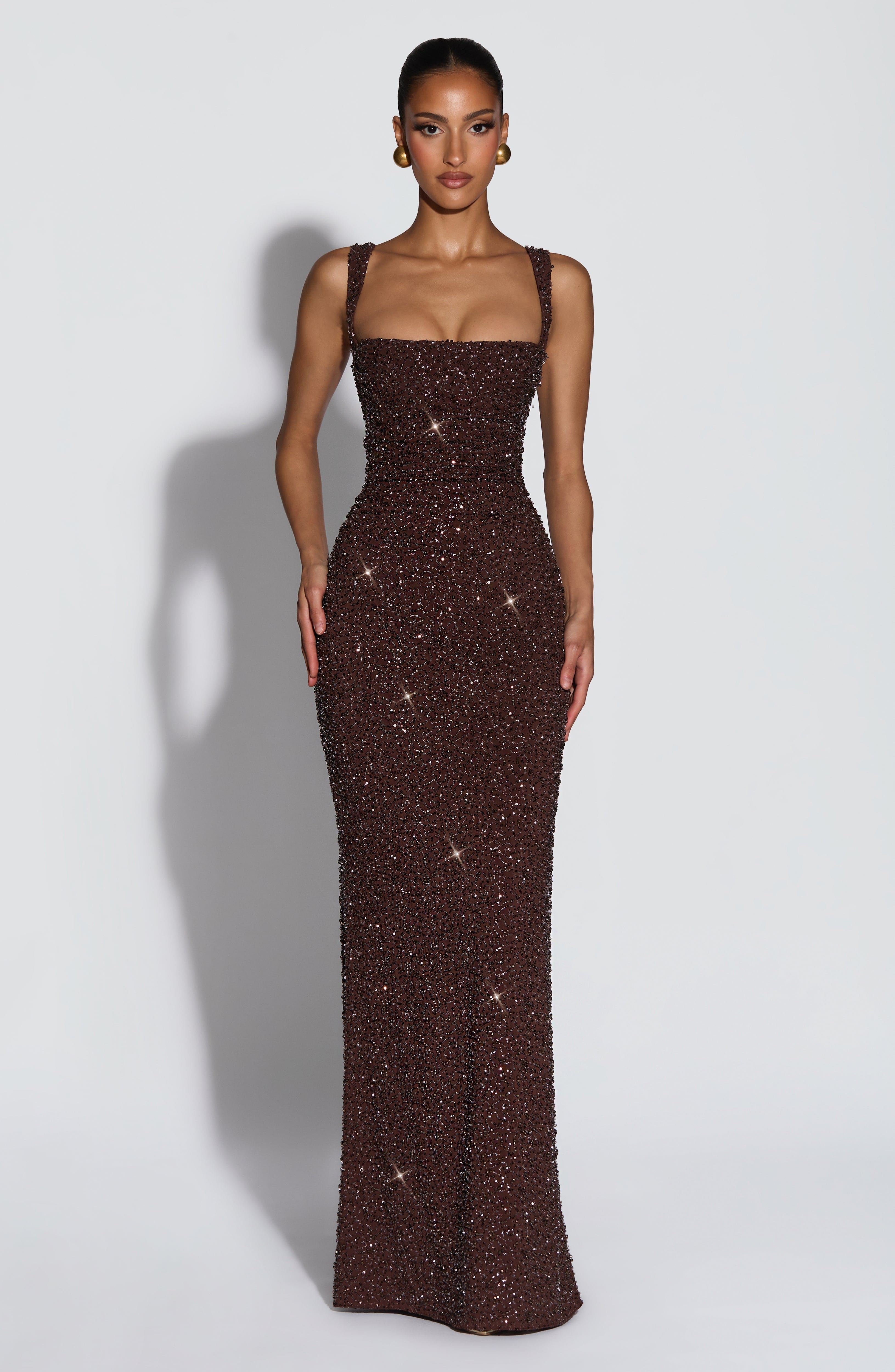 Womens Sequin-decorated Figure-hugging Fashionable Dress Jovera Joyce