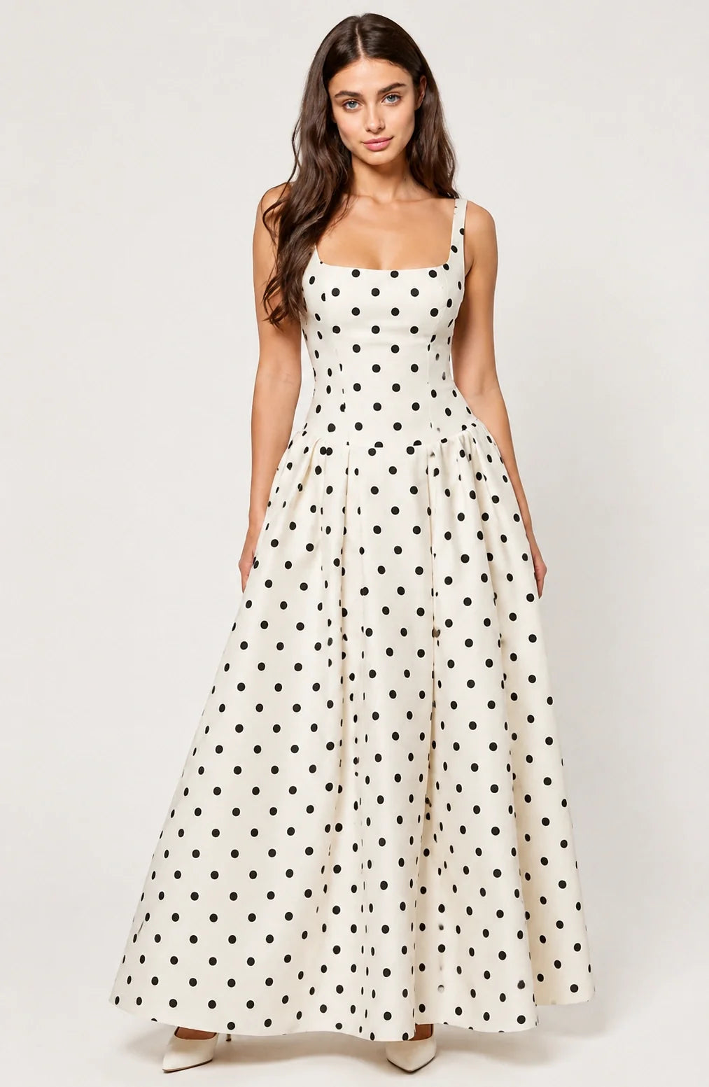 Etoile Noire Polka Maxi Dress