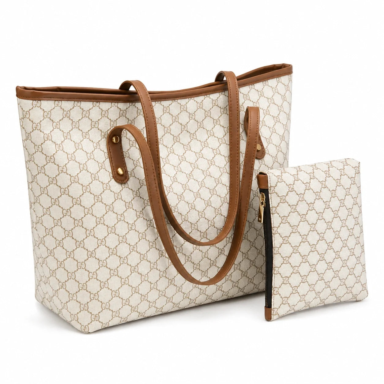 Jovera Joyce Maison Héritage 2-Piece Patterned Tote &amp; Pouch Collection