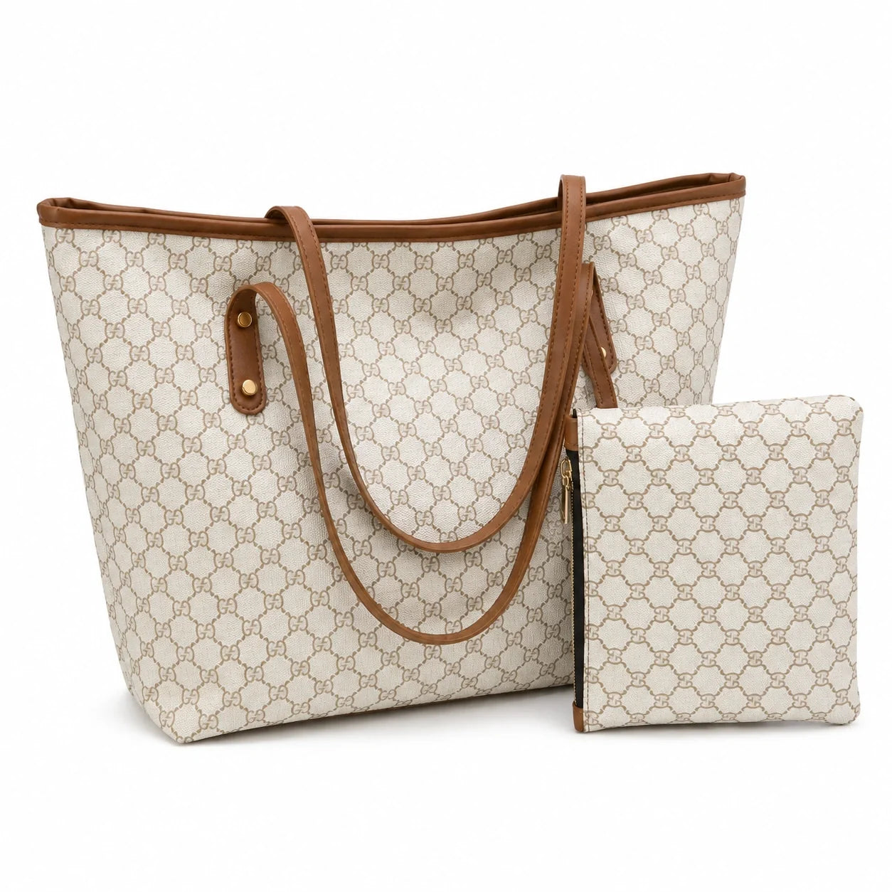 Jovera Joyce Maison Héritage 2-Piece Patterned Tote &amp; Pouch Collection