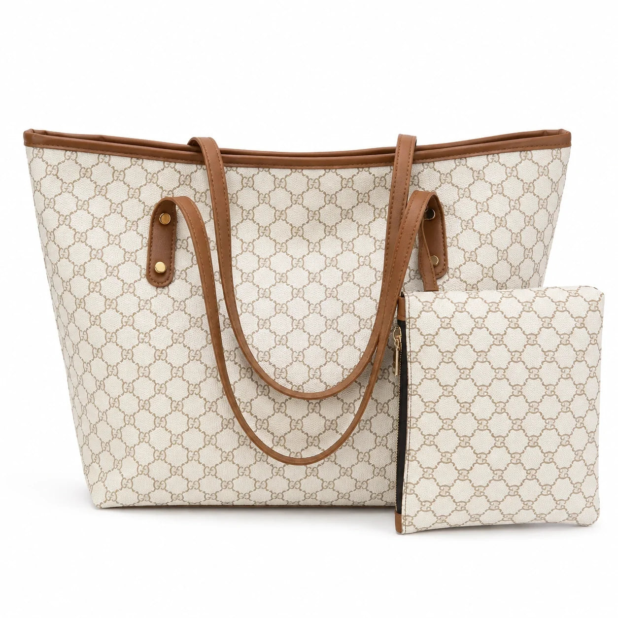 Jovera Joyce Maison Héritage 2-Piece Patterned Tote &amp; Pouch Collection