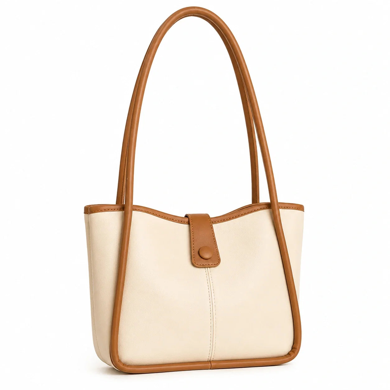 Jovera Joyce Maison Élan Maillard Leather Sculpted Shoulder Tote