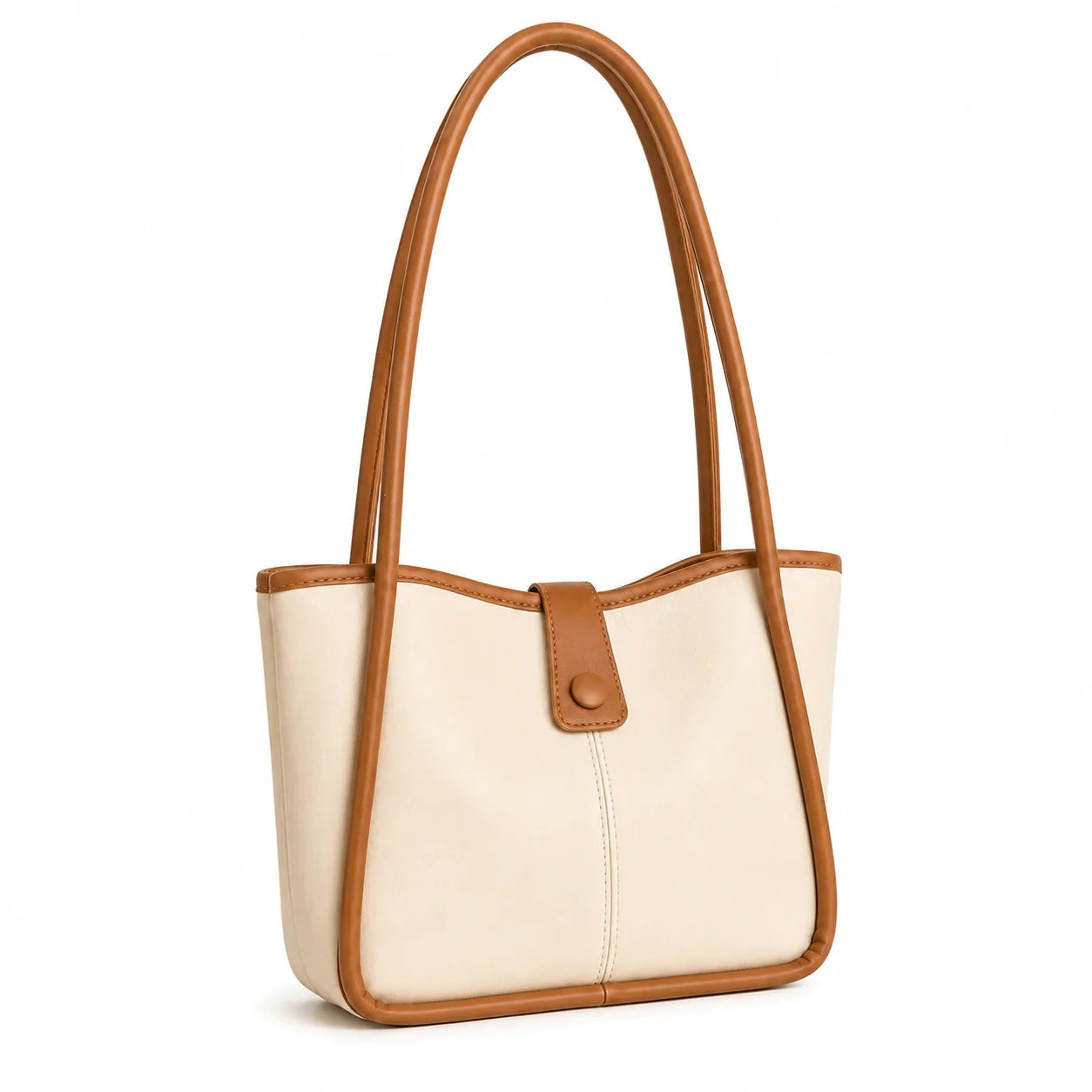 Jovera Joyce Maison Élan Maillard Leather Sculpted Shoulder Tote