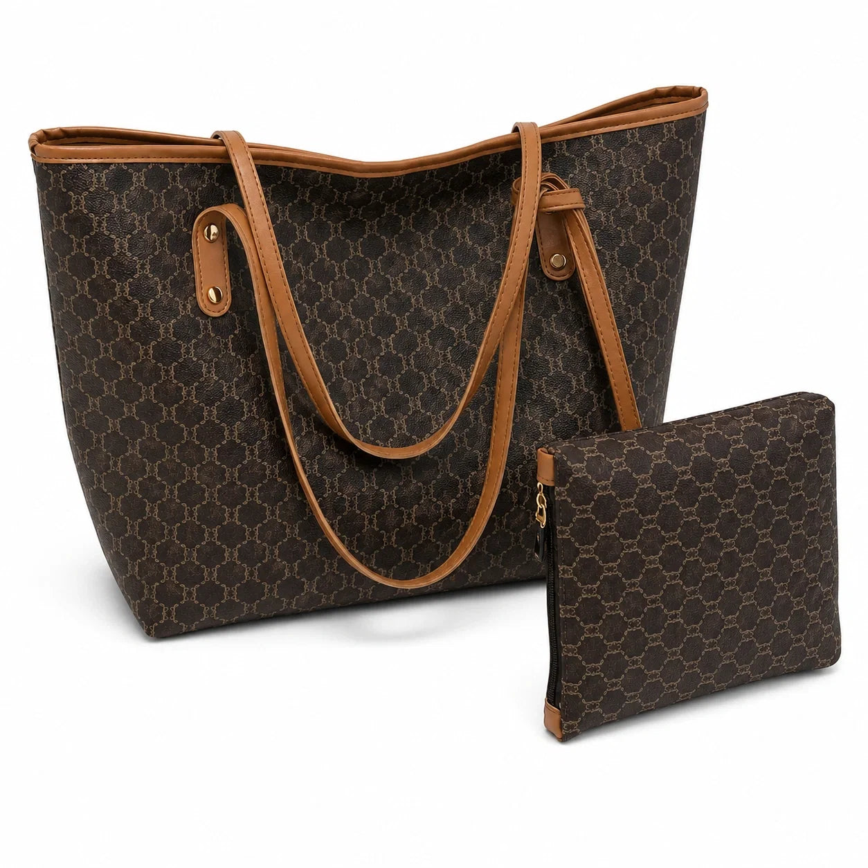Jovera Joyce Maison Héritage 2-Piece Patterned Tote &amp; Pouch Collection