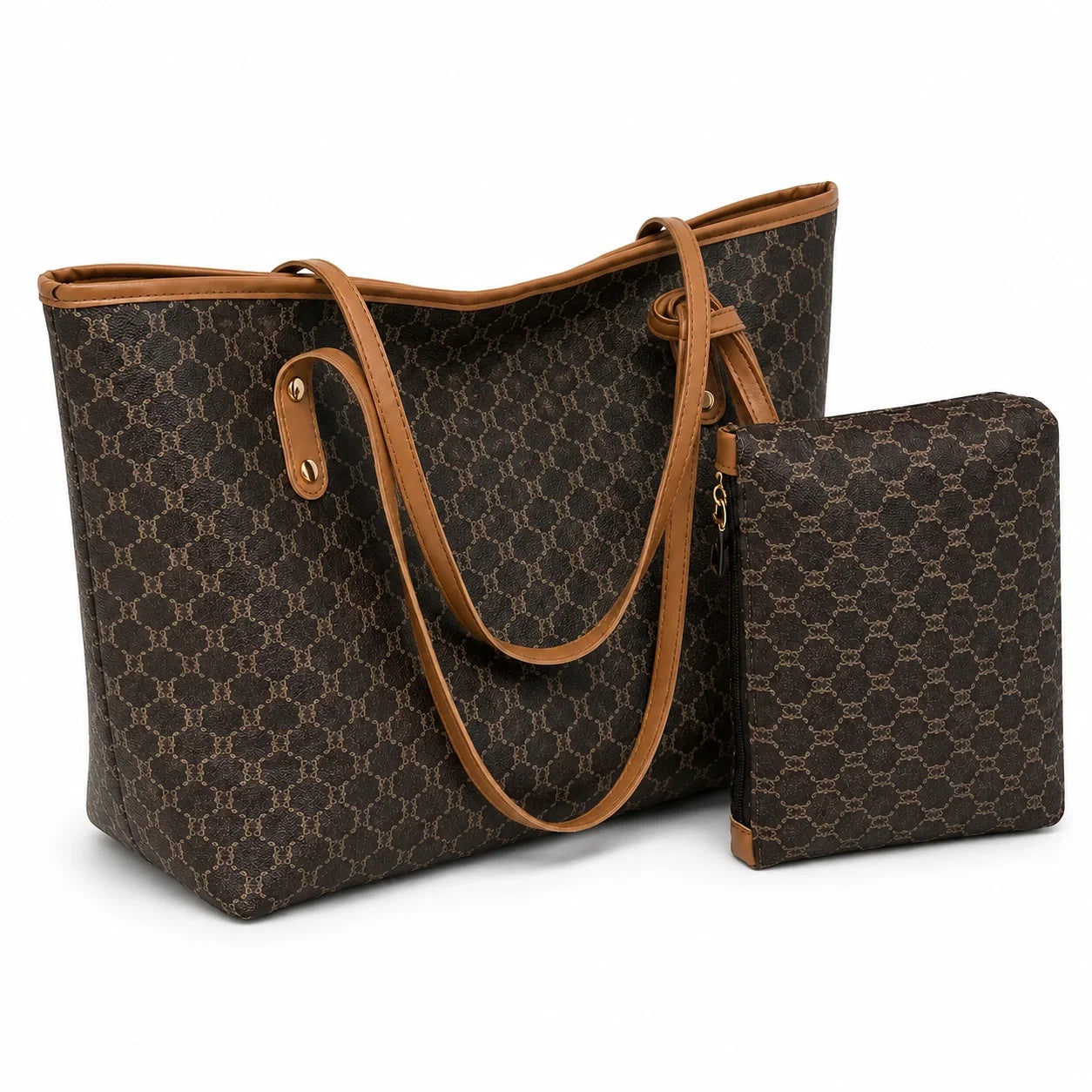 Jovera Joyce Maison Héritage 2-Piece Patterned Tote &amp; Pouch Collection
