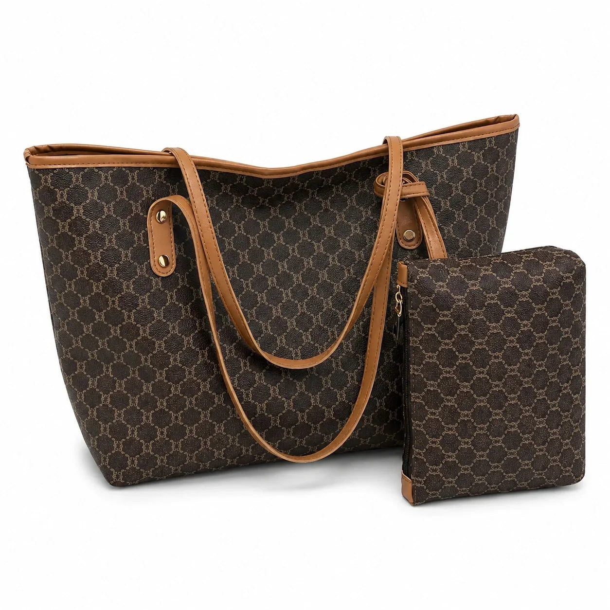 Jovera Joyce Maison Héritage 2-Piece Patterned Tote &amp; Pouch Collection