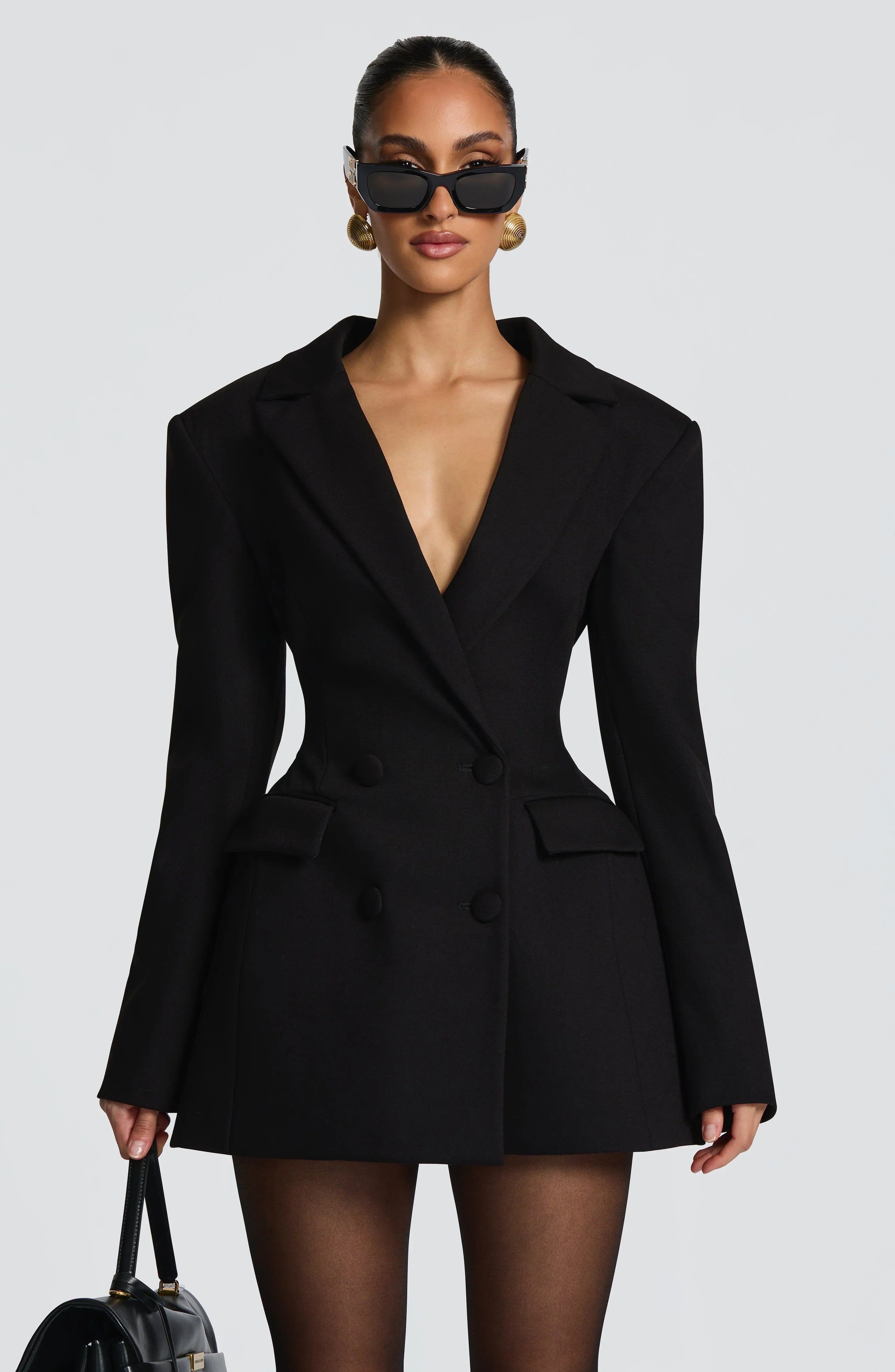 New-style Casual Slim-fit Suit Long-sleeve Bud-shaped Faux-pocket Dress Jovera Joyce