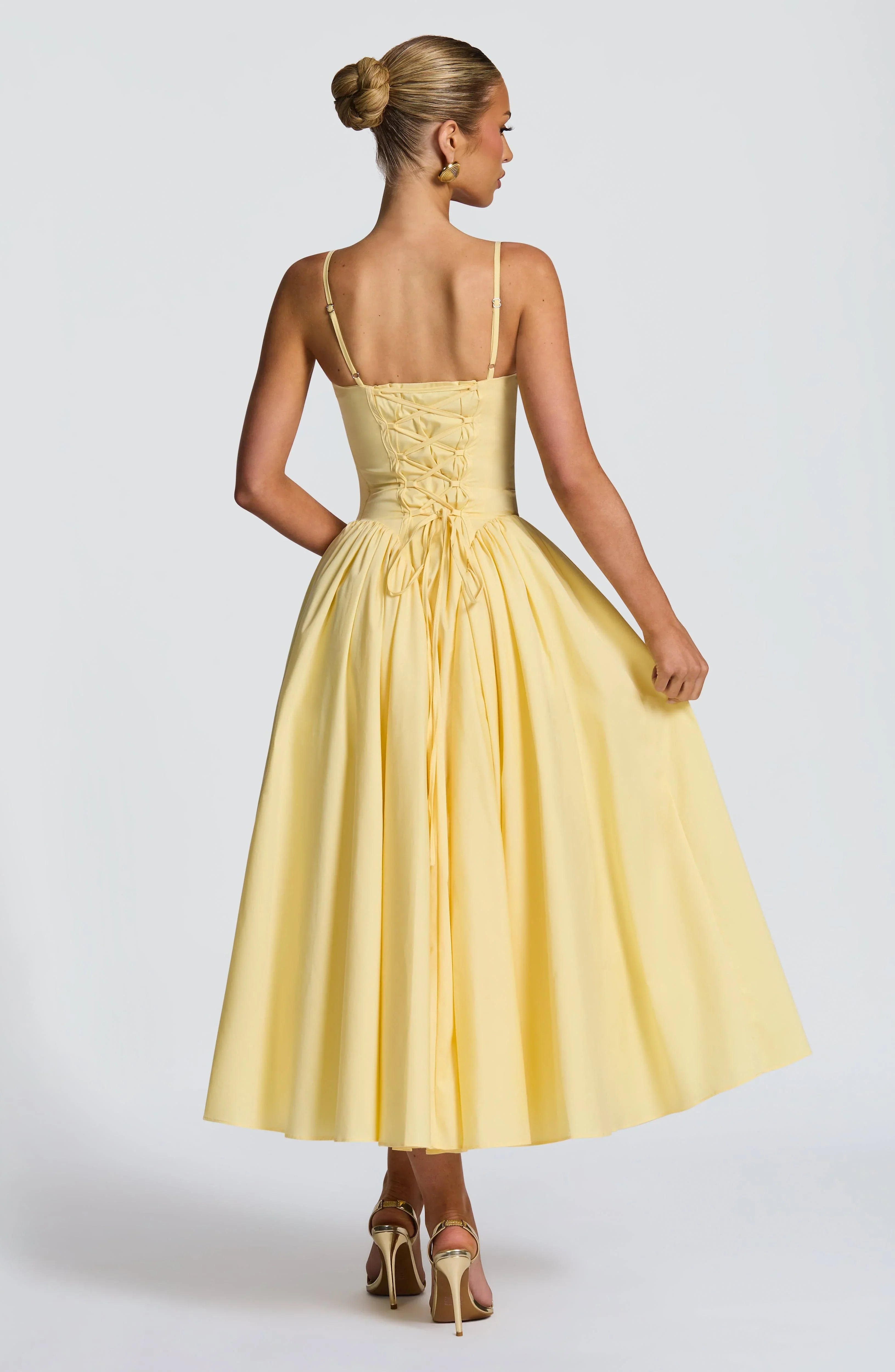 Body Hugging Pleated Strap Dress Jovera Joyce