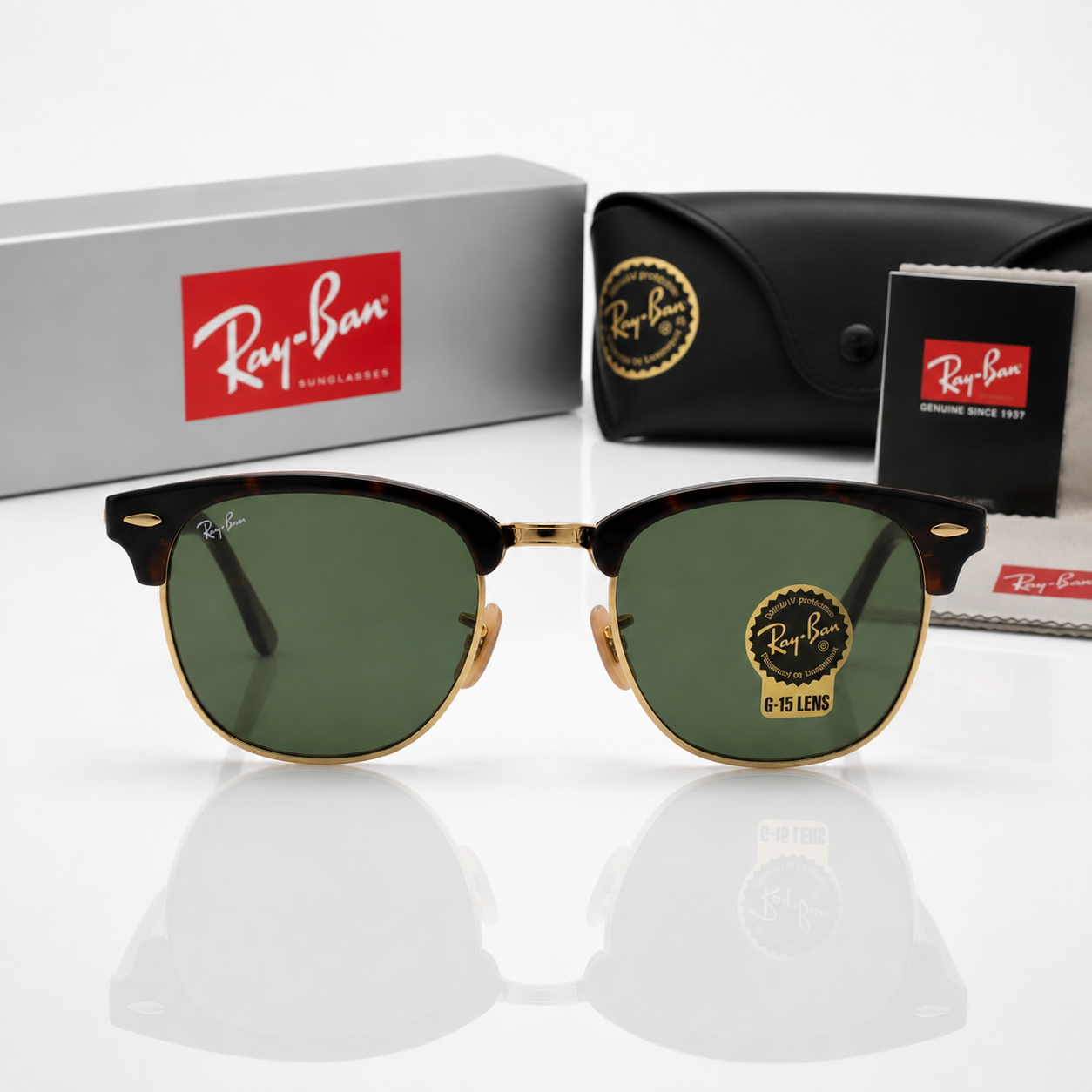 Ray-Ban Clubmaster Classic (RB3016) Luxury Sunglasses