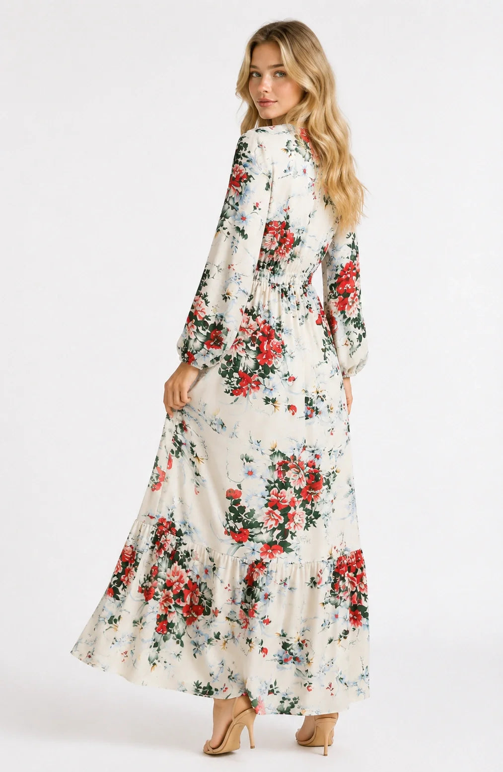 Jovera Joyce Jardin Éclat Floral Midi Dress