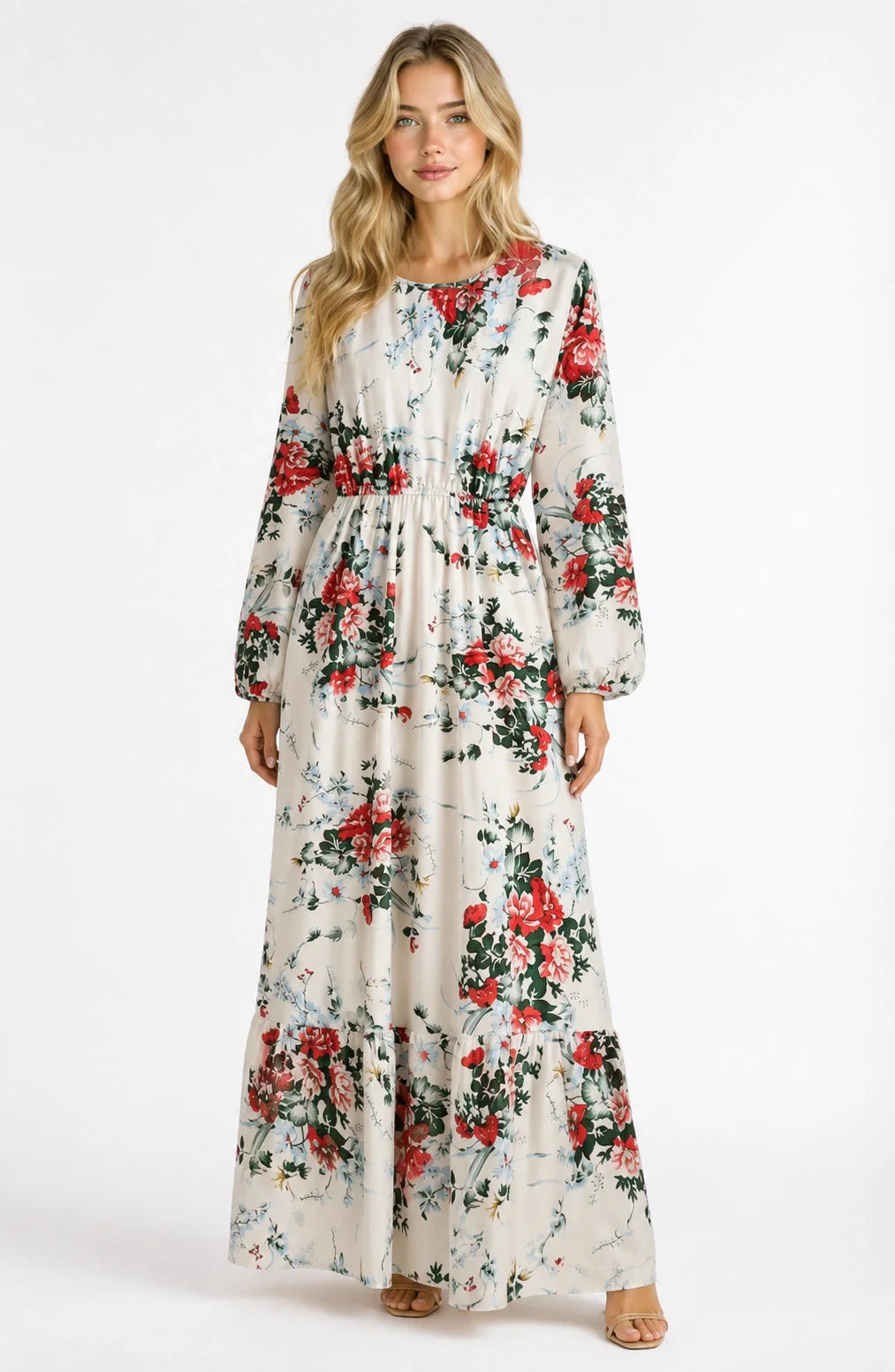 Jovera Joyce Jardin Éclat Floral Midi Dress