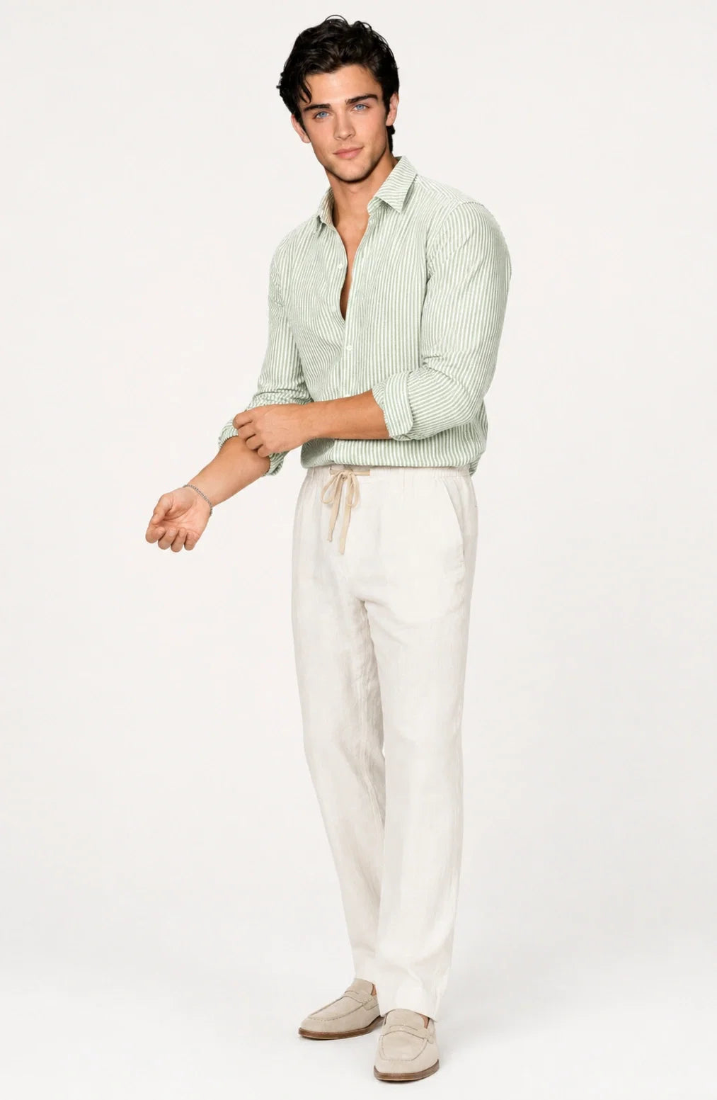 Jovera Joyce Riviera Seersucker Stripe Shirt