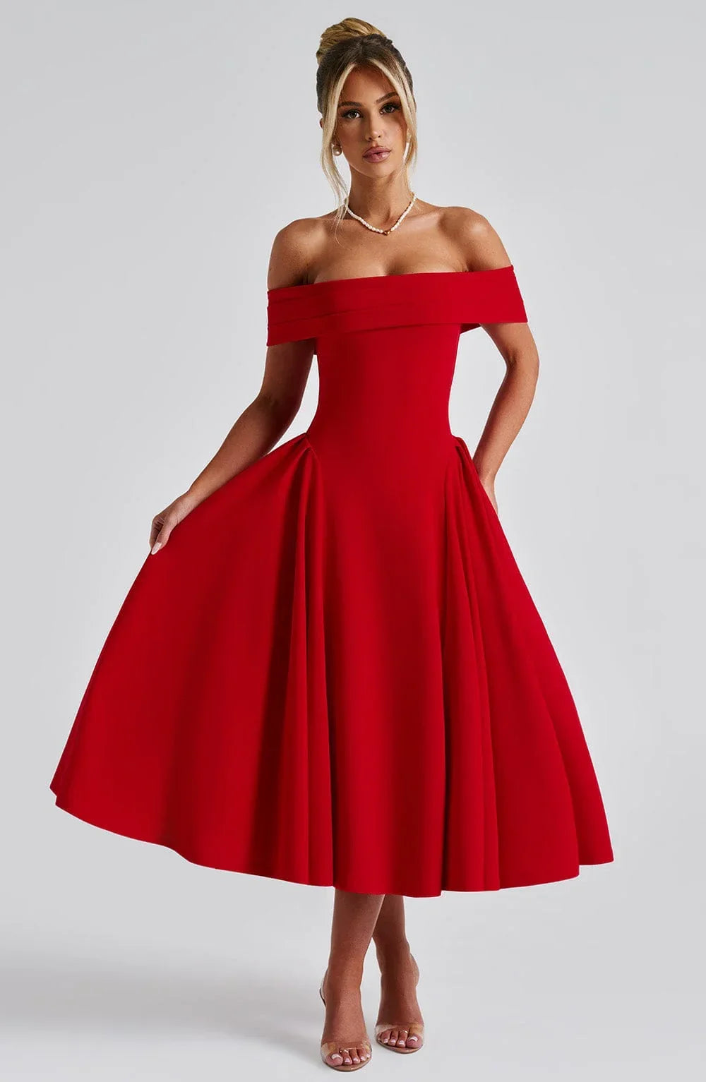 Fashion Personality Pure Color Tube-top Dress Women Jovera Joyce