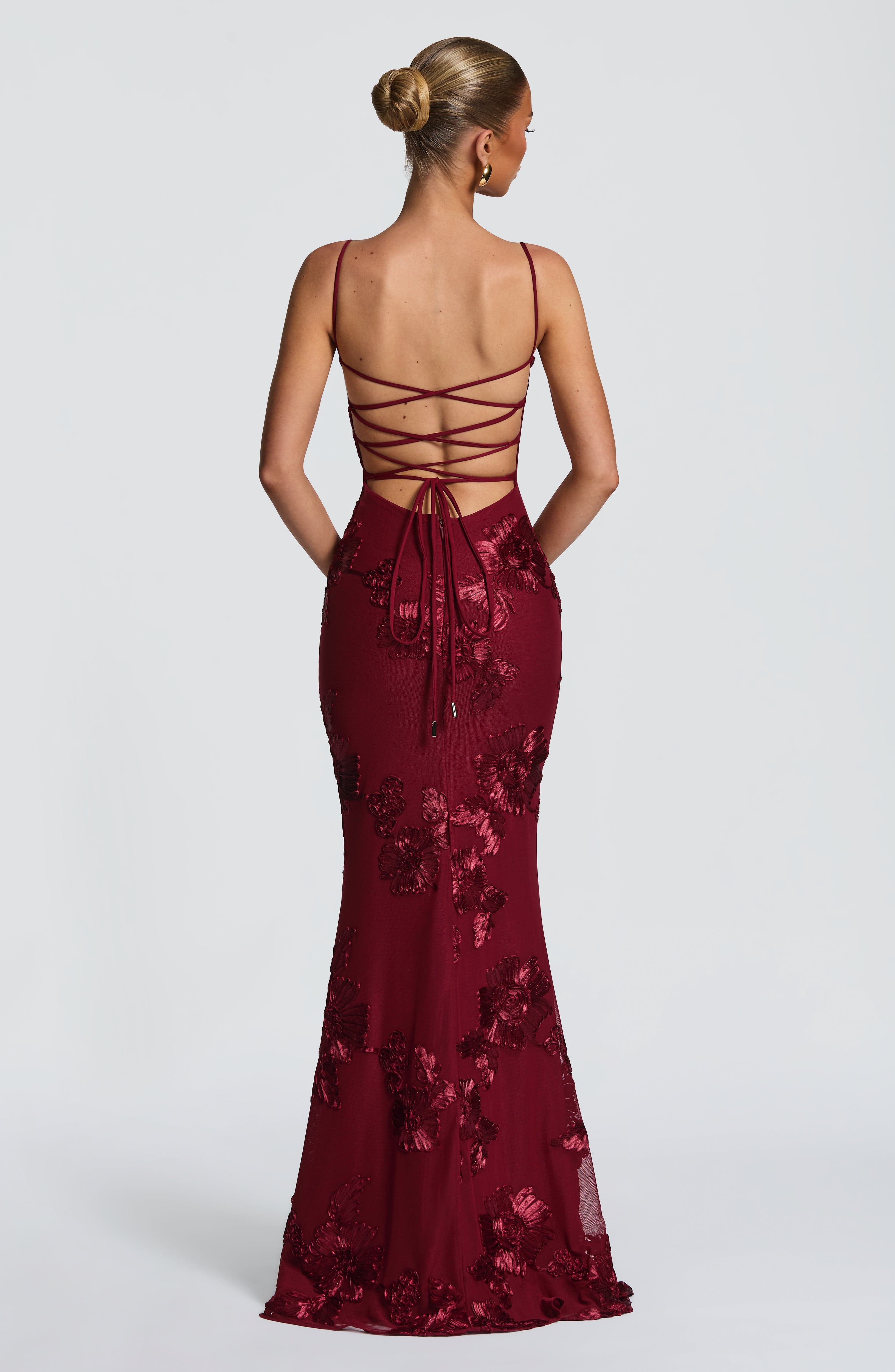 Flower-decorated Evening Dress High-end Banquet Elegant Slimming Jovera Joyce