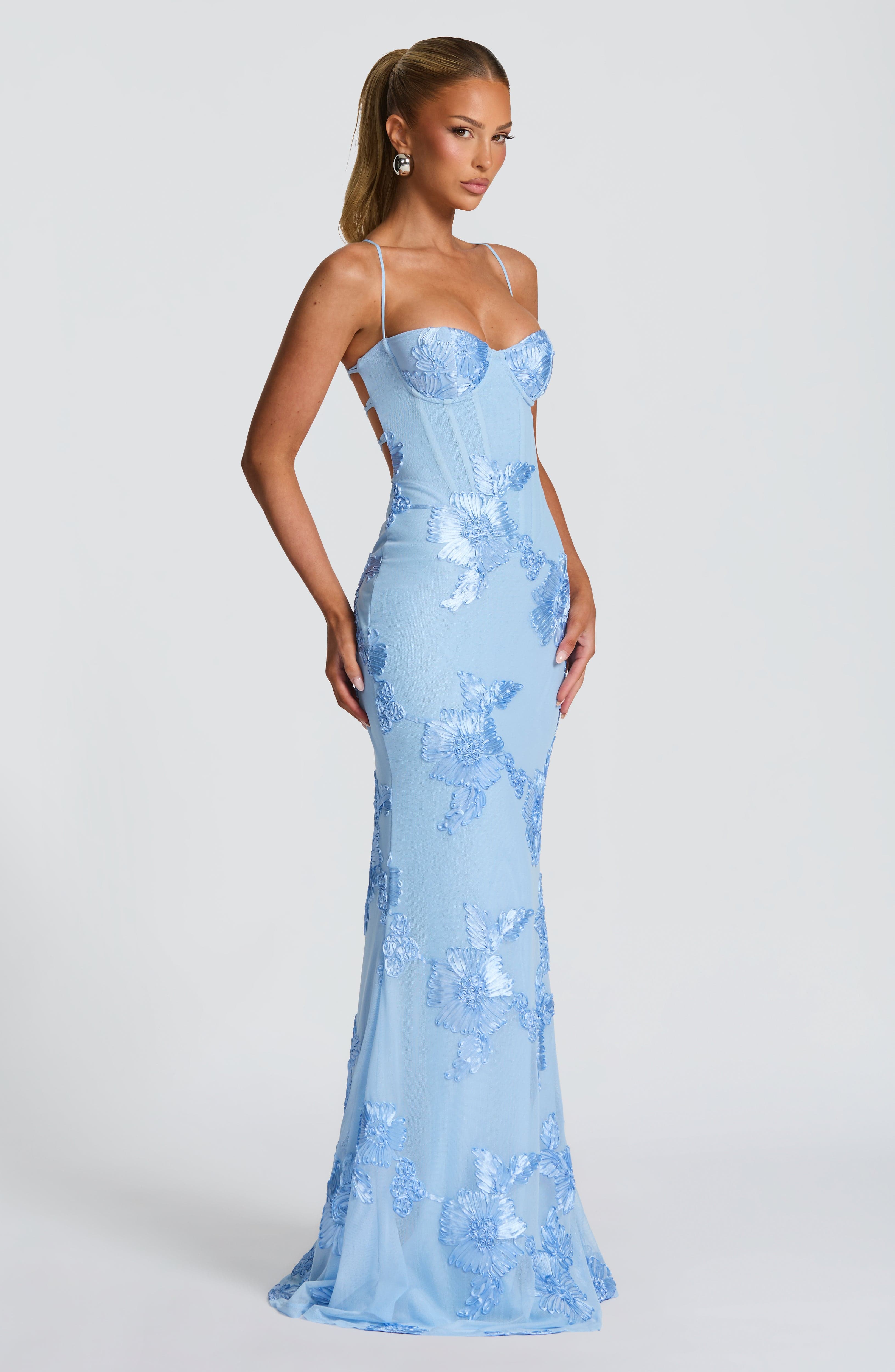Flower-decorated Evening Dress High-end Banquet Elegant Slimming Jovera Joyce