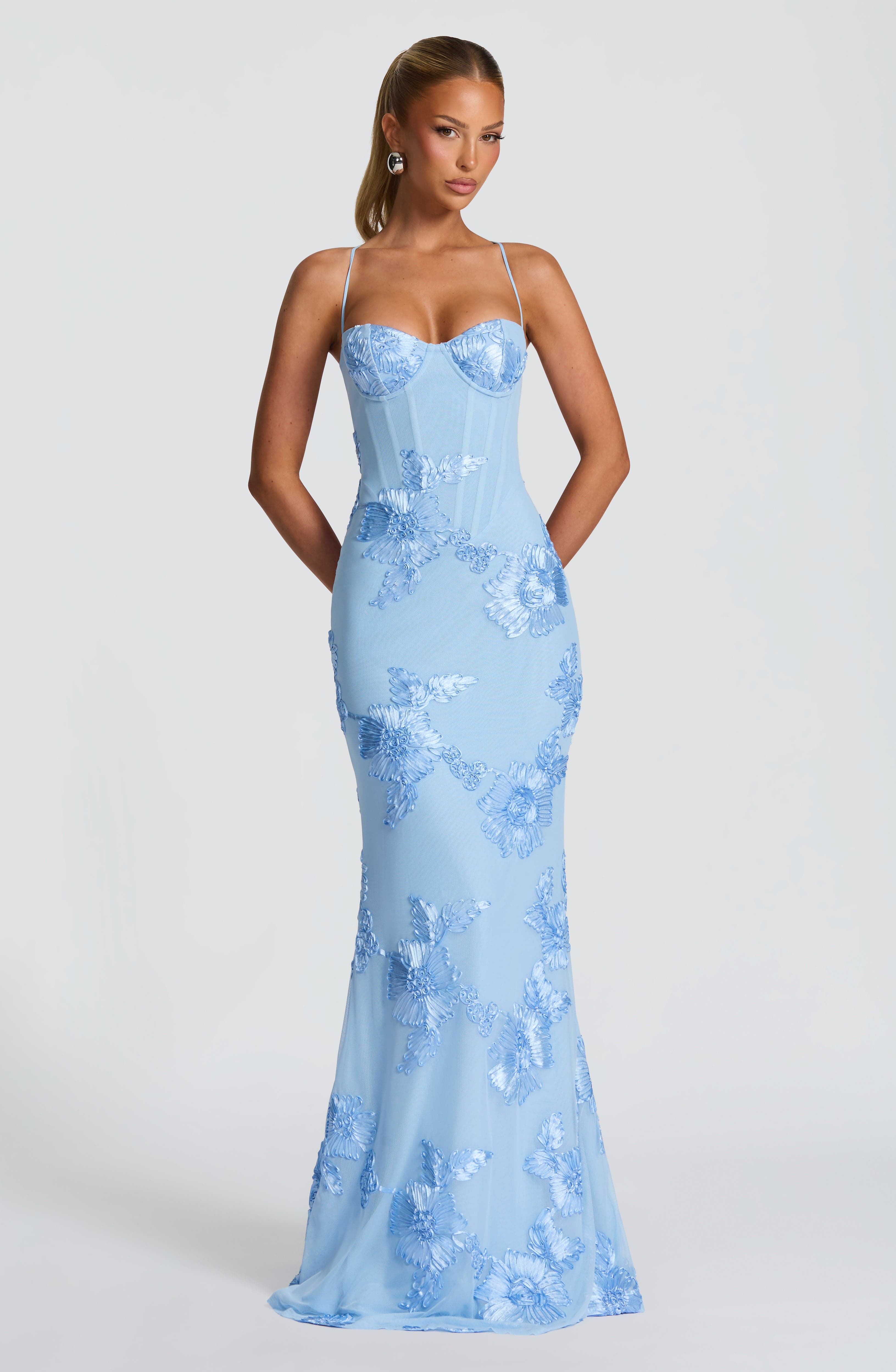 Flower-decorated Evening Dress High-end Banquet Elegant Slimming Jovera Joyce