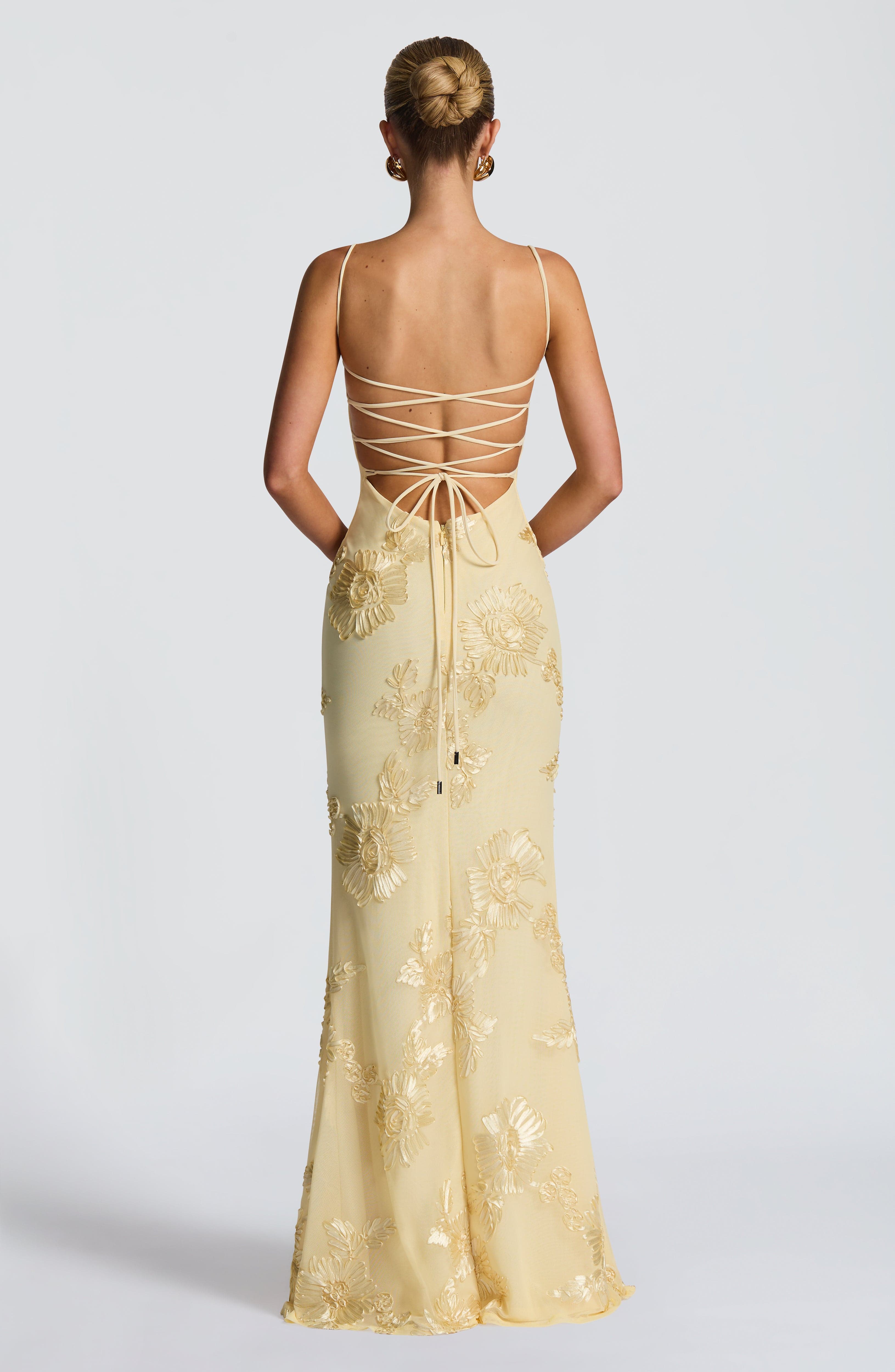 Flower-decorated Evening Dress High-end Banquet Elegant Slimming Jovera Joyce