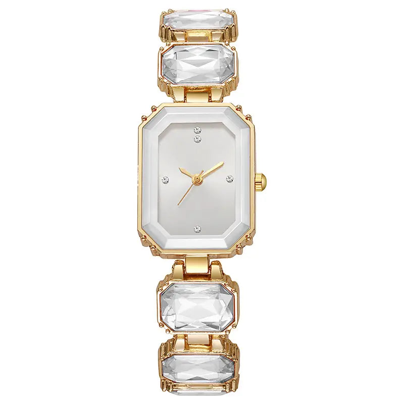 Xiaobingtang Watch Women's 2024 New Women's Watch Women's Watch Accessible Luxury Niche Women's Elegant High Appearance Full of Diamonds