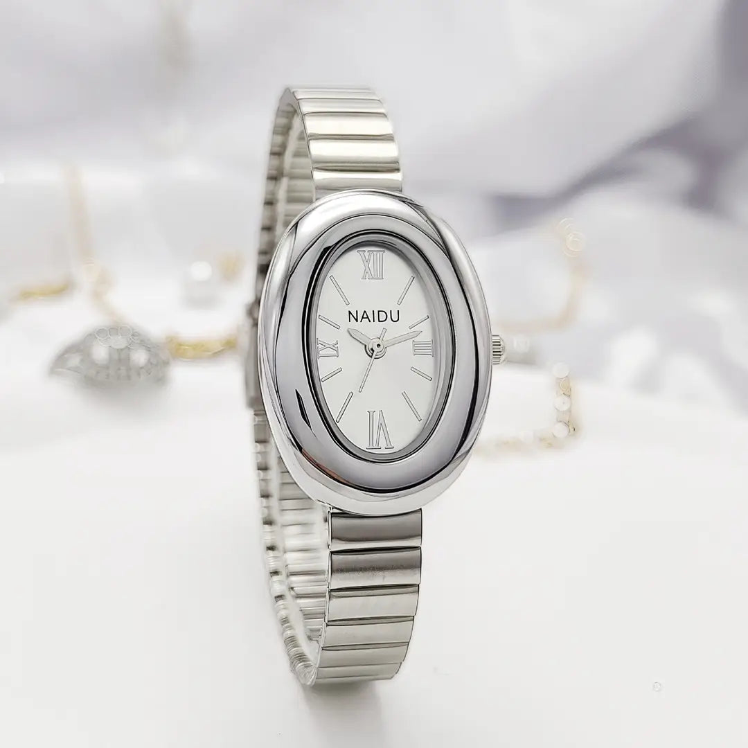 Cross-Border New Women's Watch Small Gold Watch Southeast Asia Hot-Selling Simple Women's Watch Oval Gold Quartz Watch