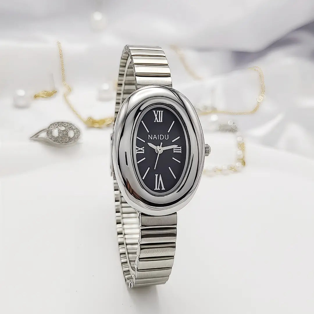 Cross-Border New Women's Watch Small Gold Watch Southeast Asia Hot-Selling Simple Women's Watch Oval Gold Quartz Watch