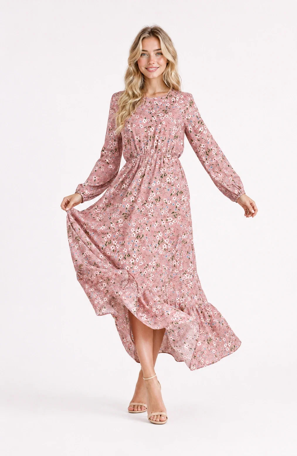 Jovera Joyce Jardin Éclat Floral Midi Dress