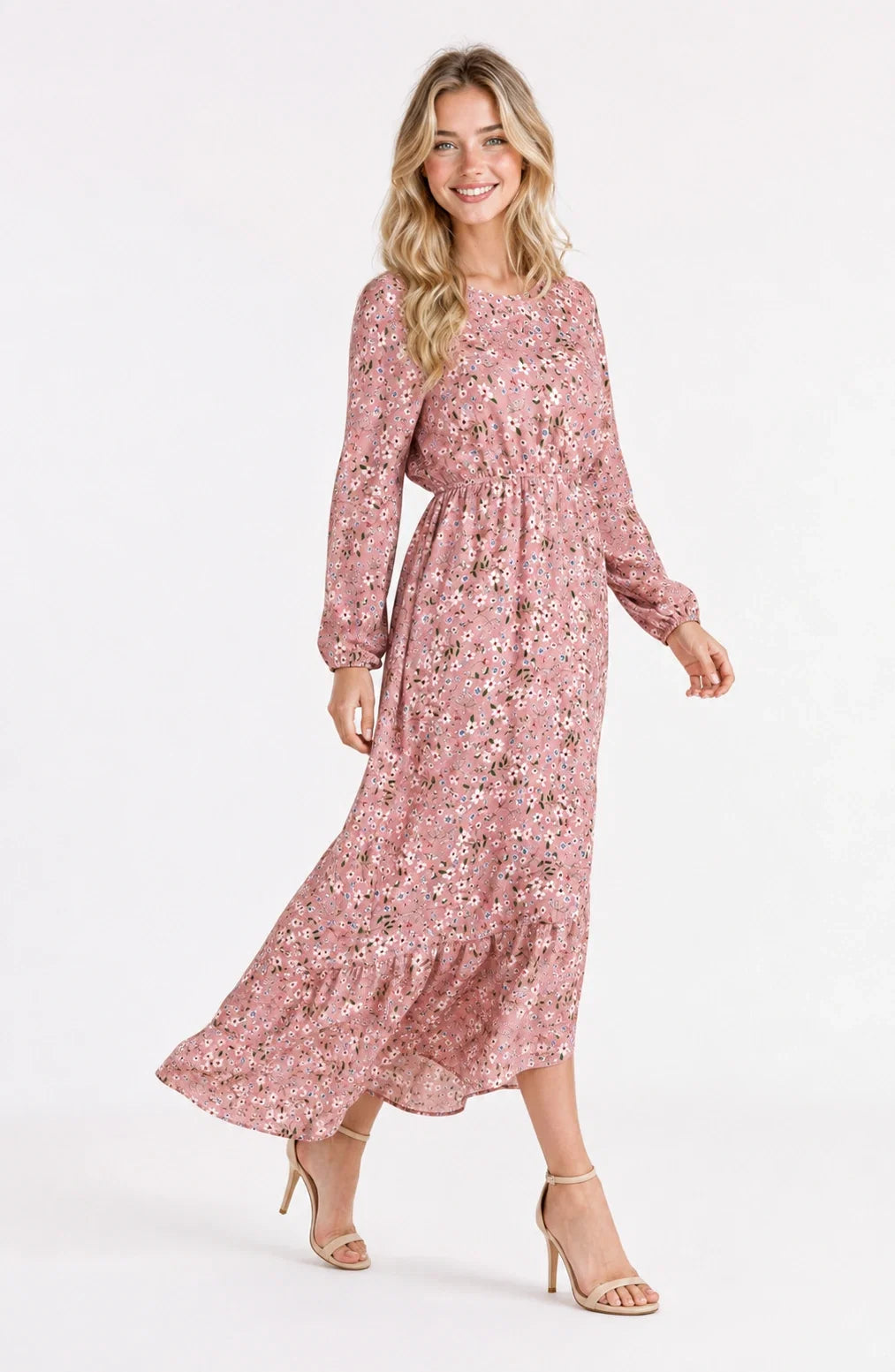 Jovera Joyce Jardin Éclat Floral Midi Dress