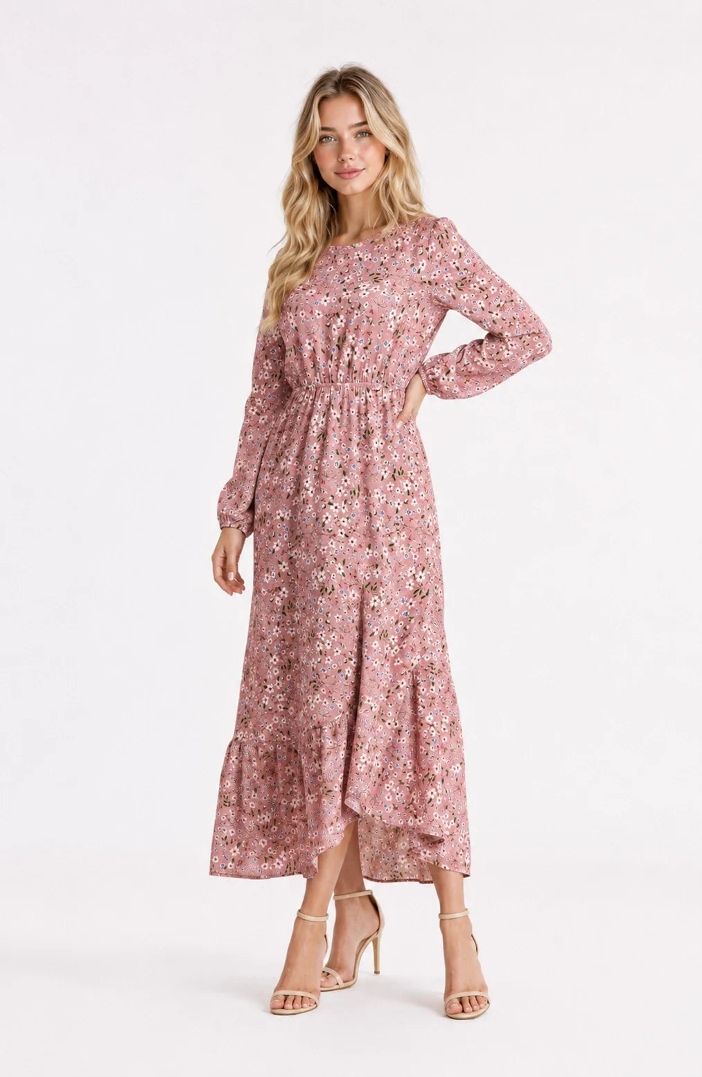 Jovera Joyce Jardin Éclat Floral Midi Dress