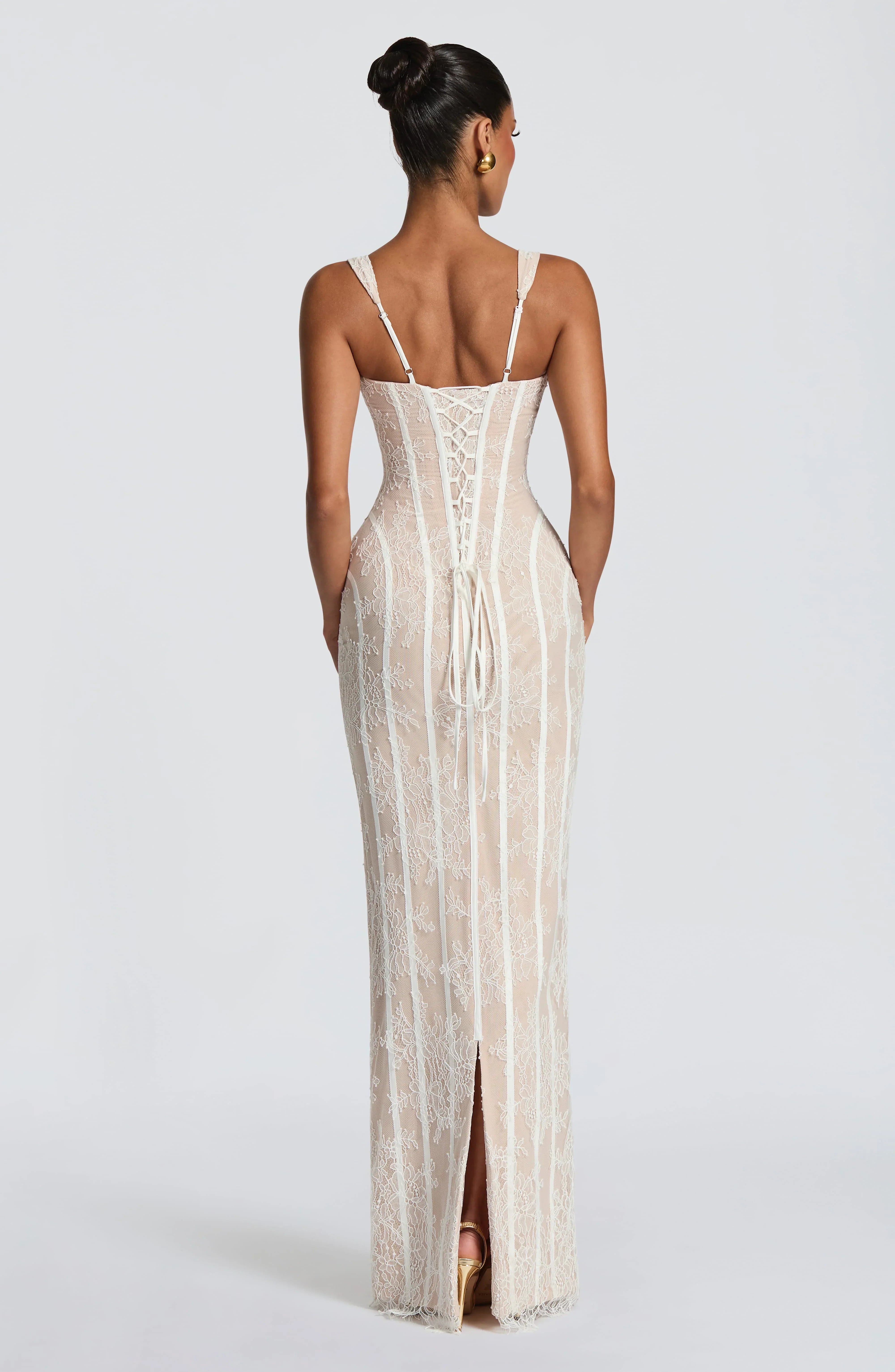 Womens Mesh Vertical-striped Sheath Dress Jovera Joyce