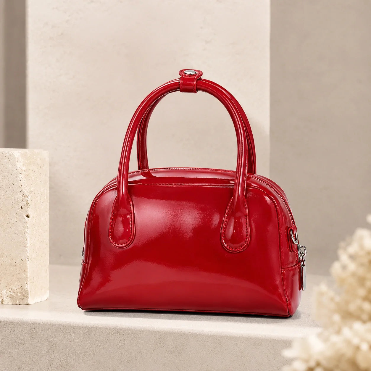 Jovera Joyce Belle Époque Double-Bow Gloss Handbag