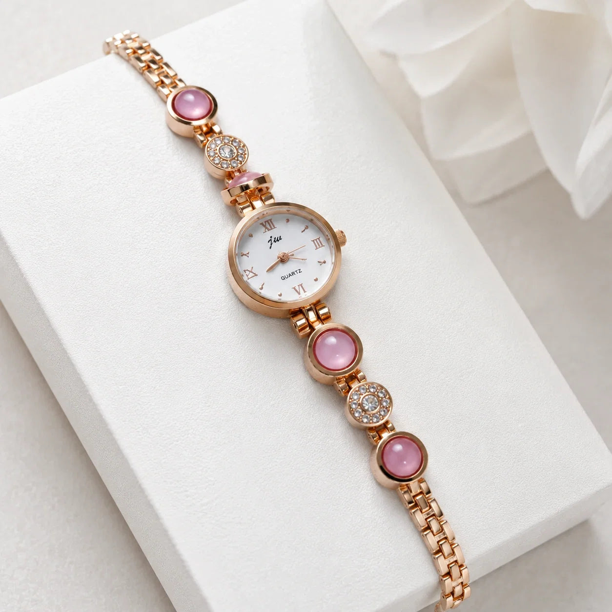 Jovera Joyce Aurelia Cabochon Royale Bracelet Watch