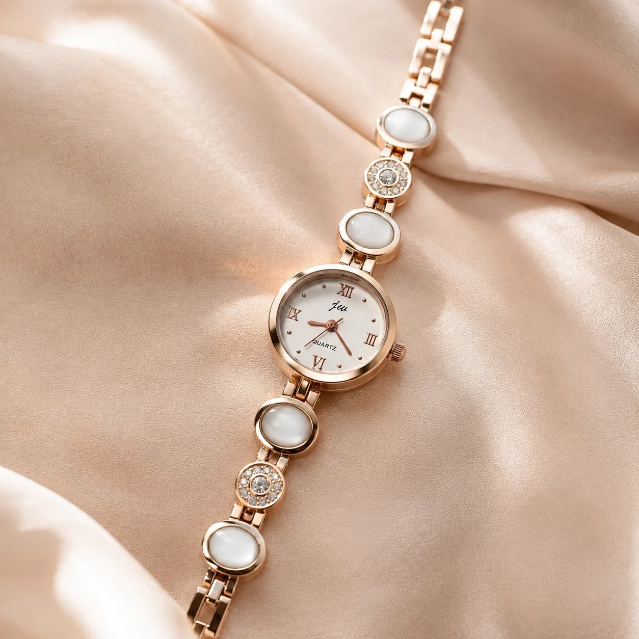 Jovera Joyce Aurelia Cabochon Royale Bracelet Watch